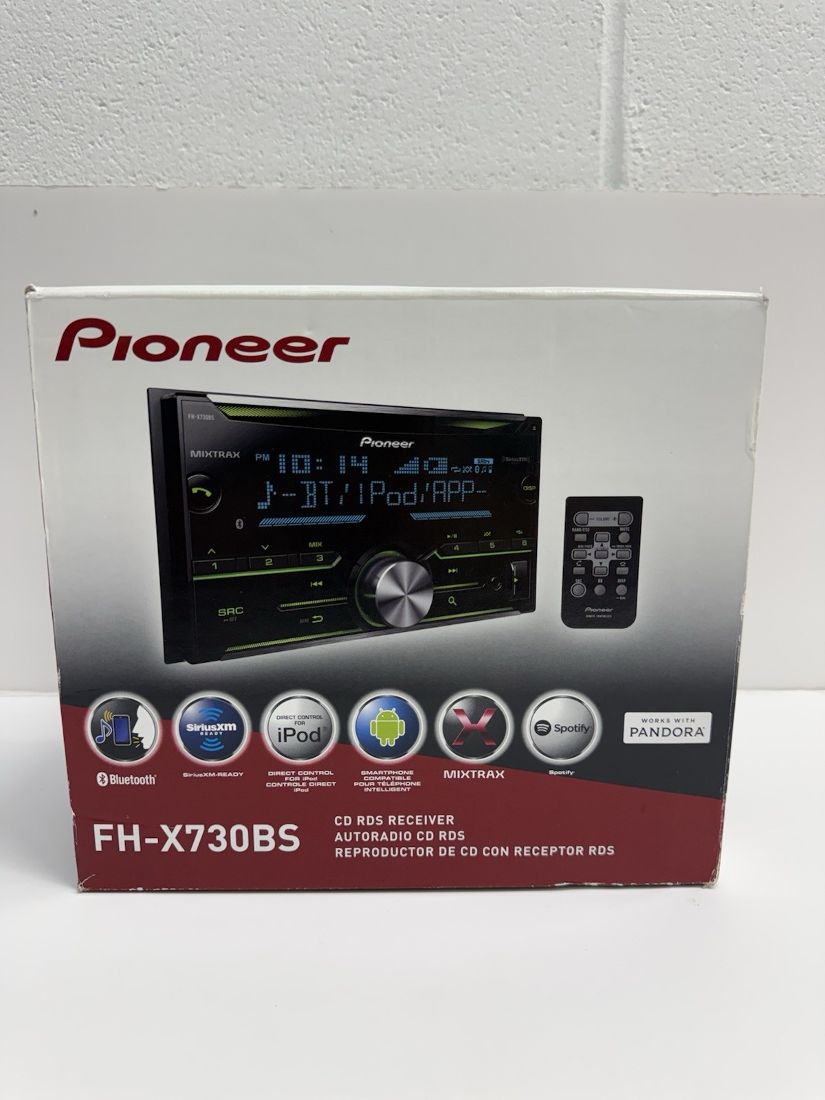 NEW Pioneer FH-X730BS 2-DIN Car Audio Receiver – CD, Bluetooth
