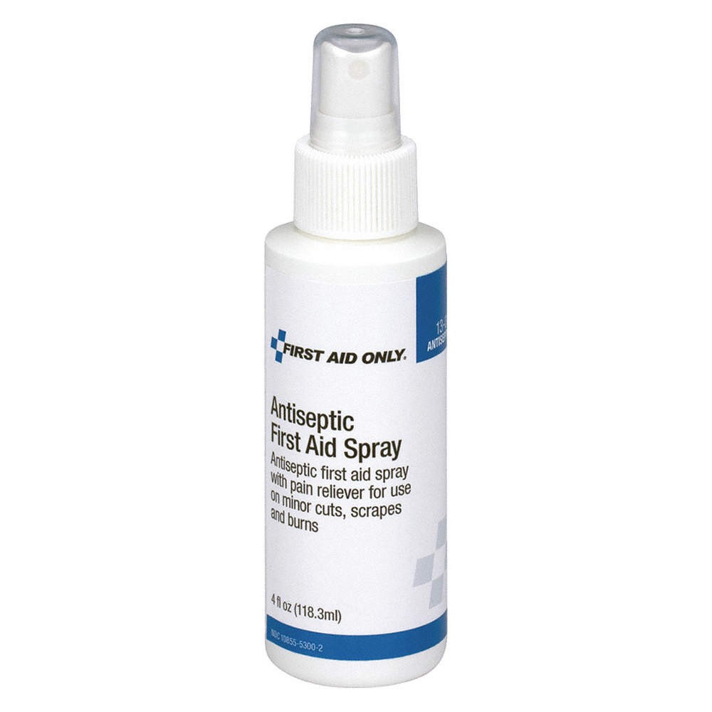 FIRST AID ONLY FAE-1308 Topical Antiseptic,4oz,Spray Bottle 65DG09
