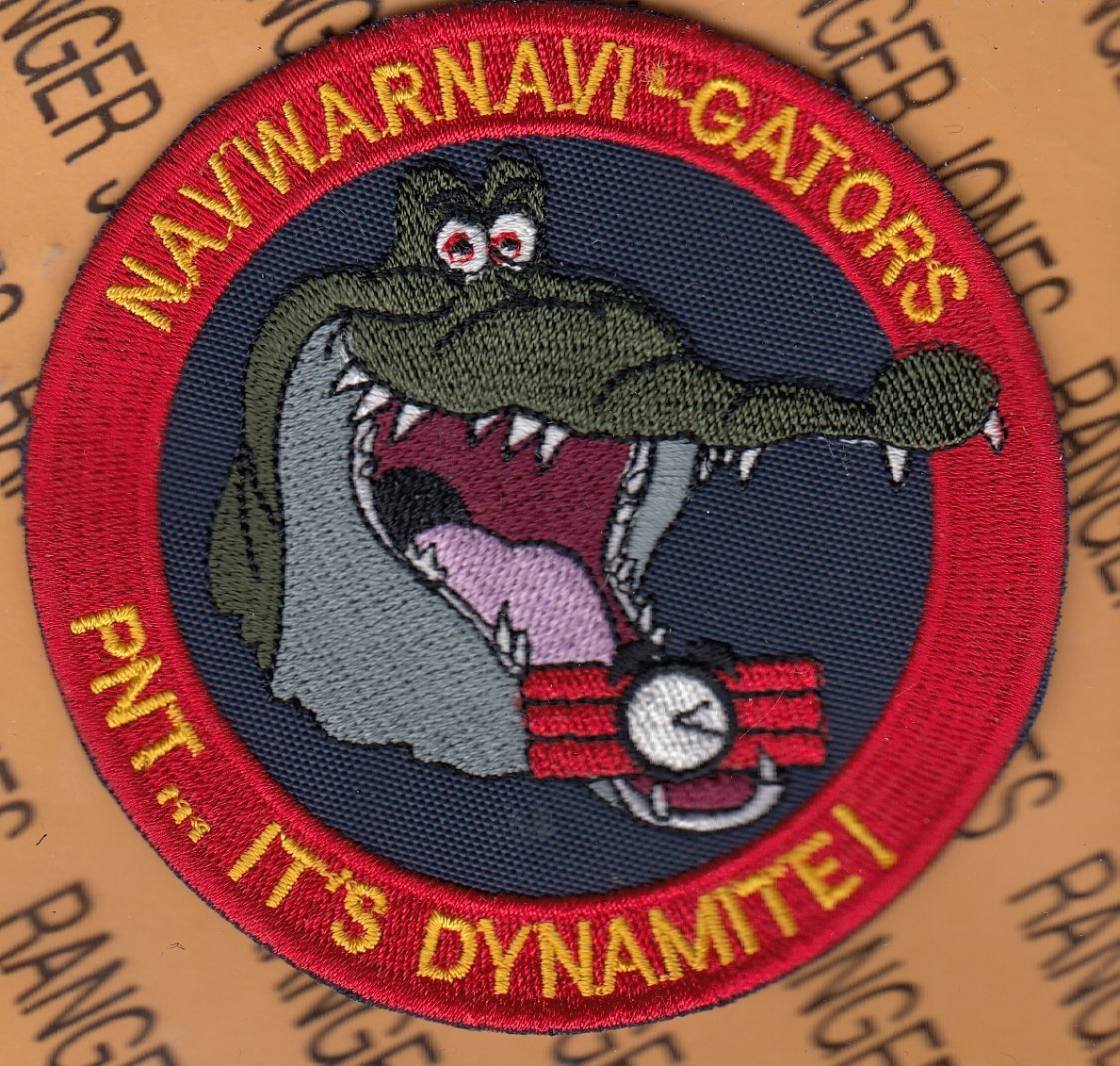 USN Navy Naval Warfare Navigators PNT Dynamite ~3.75" patch c/e