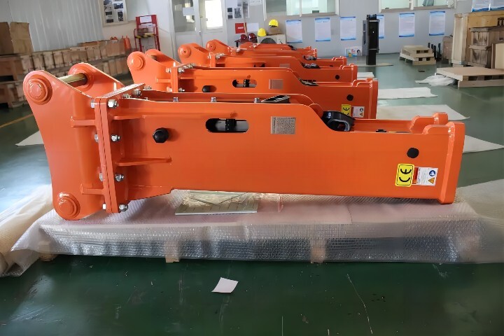 Hydraulic Hammer Rock Breaker For 6-9 Ton Excavator Attachment Silience Box Type
