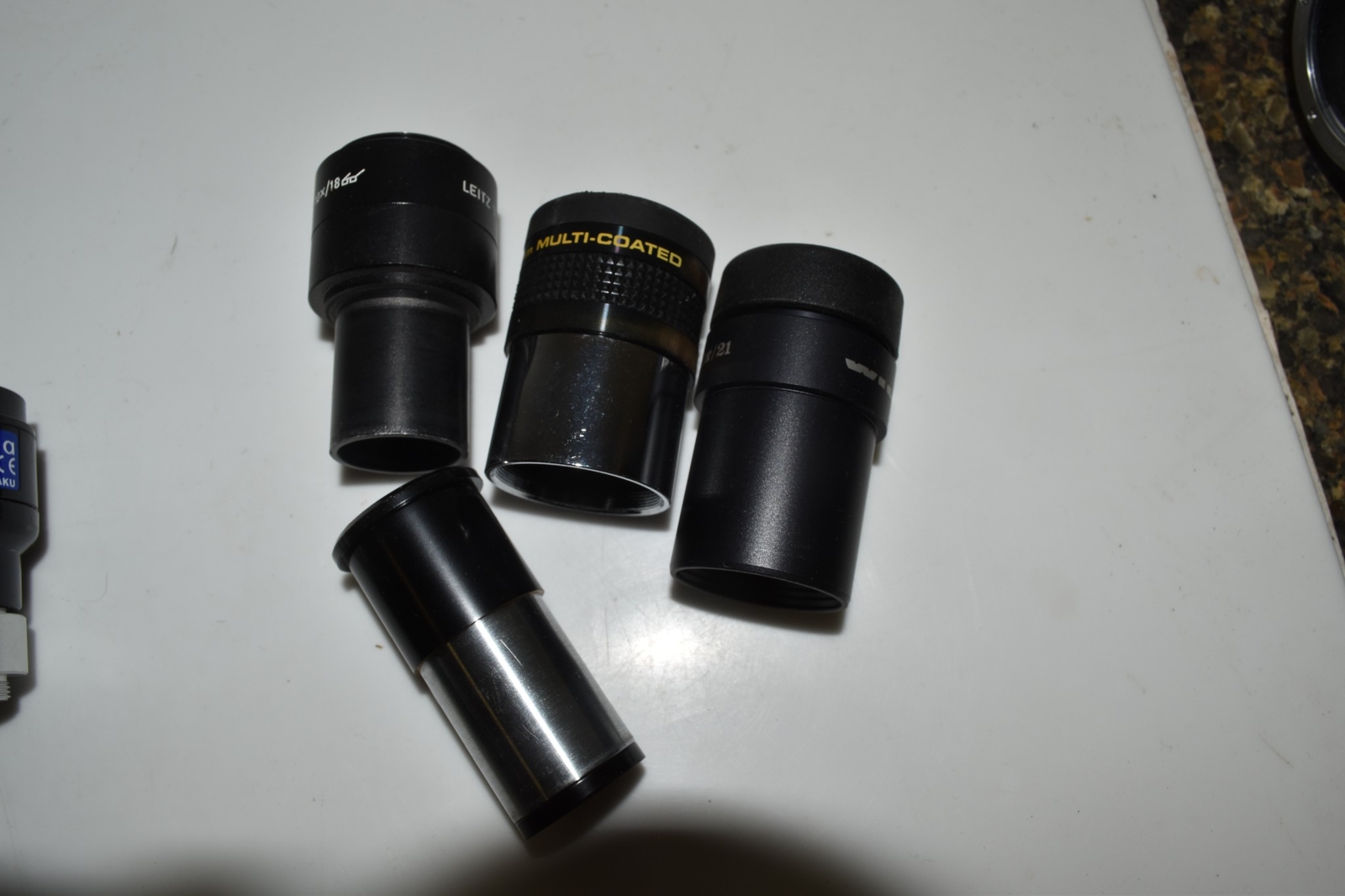 ^^ CARL ZEISS, MEADE, WILD HEERBRUGG, LEITZ WETZLER EYE PIECES - LOT OF  (KLW62)