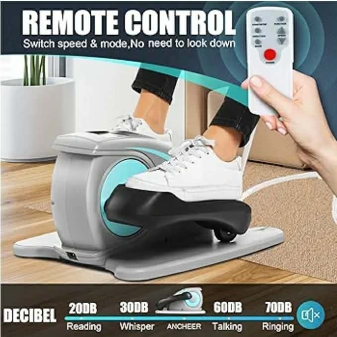 ANCHEER Under Desk Elliptical Machine w/ Remote Control LCD Display Quiet Seated