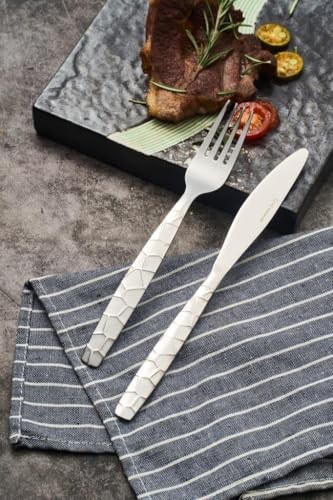 Mosaic 20-Piece Stainless Steel Flatware Silverware Cutlery Set, Include