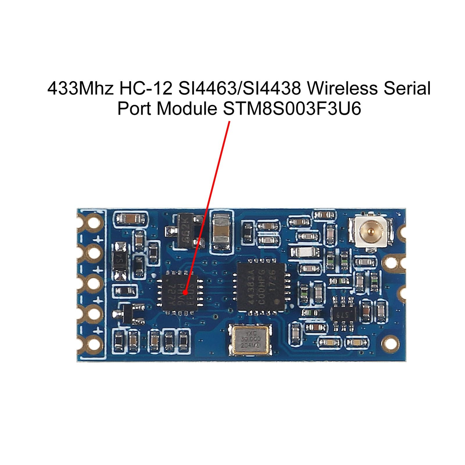2pcs HC-12 433Mhz SI4463/SI4438 Wireless Serial Port Module 1000M Replace Blu