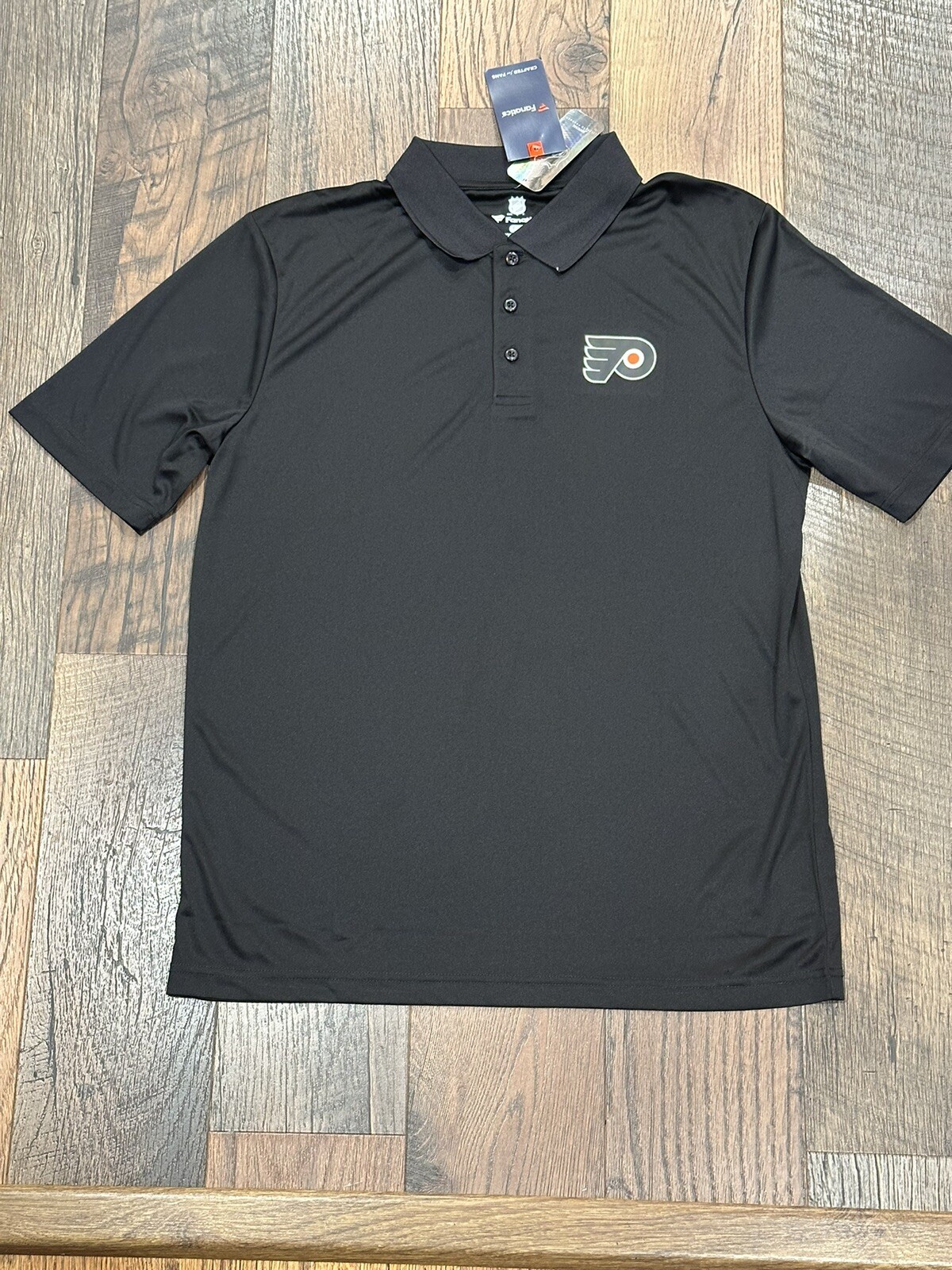 Philadelphia Flyers NHL Men's Fanatics Black Winning Streak Polo Size Large NWT