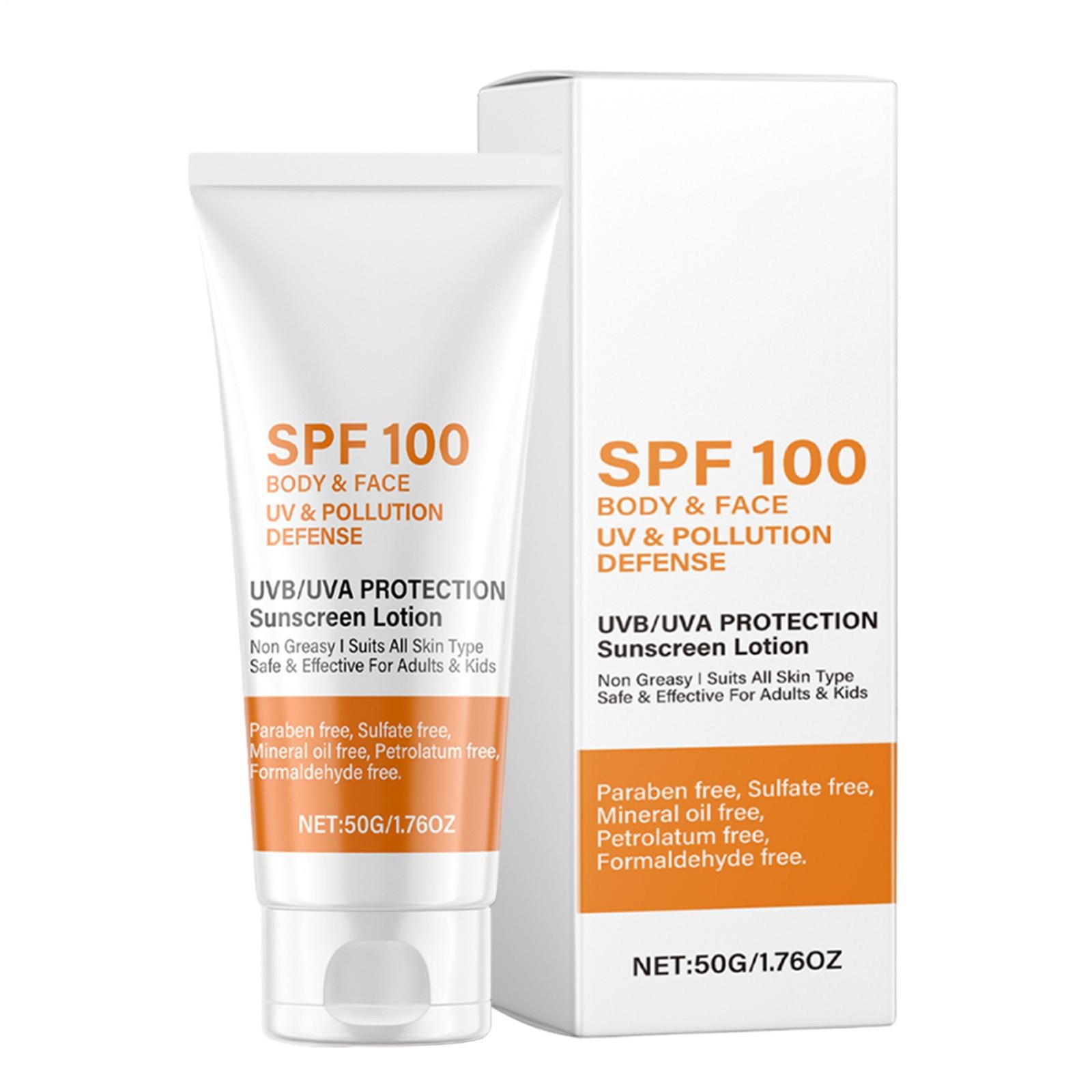 Body Face UV & POLLUTION Defense Sunscreen SPF 100 50g/1.76 Oz