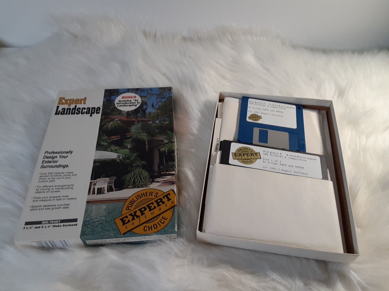 Expert Software Landscape IBM/Tandy Floppy Disc and User Manual 1992