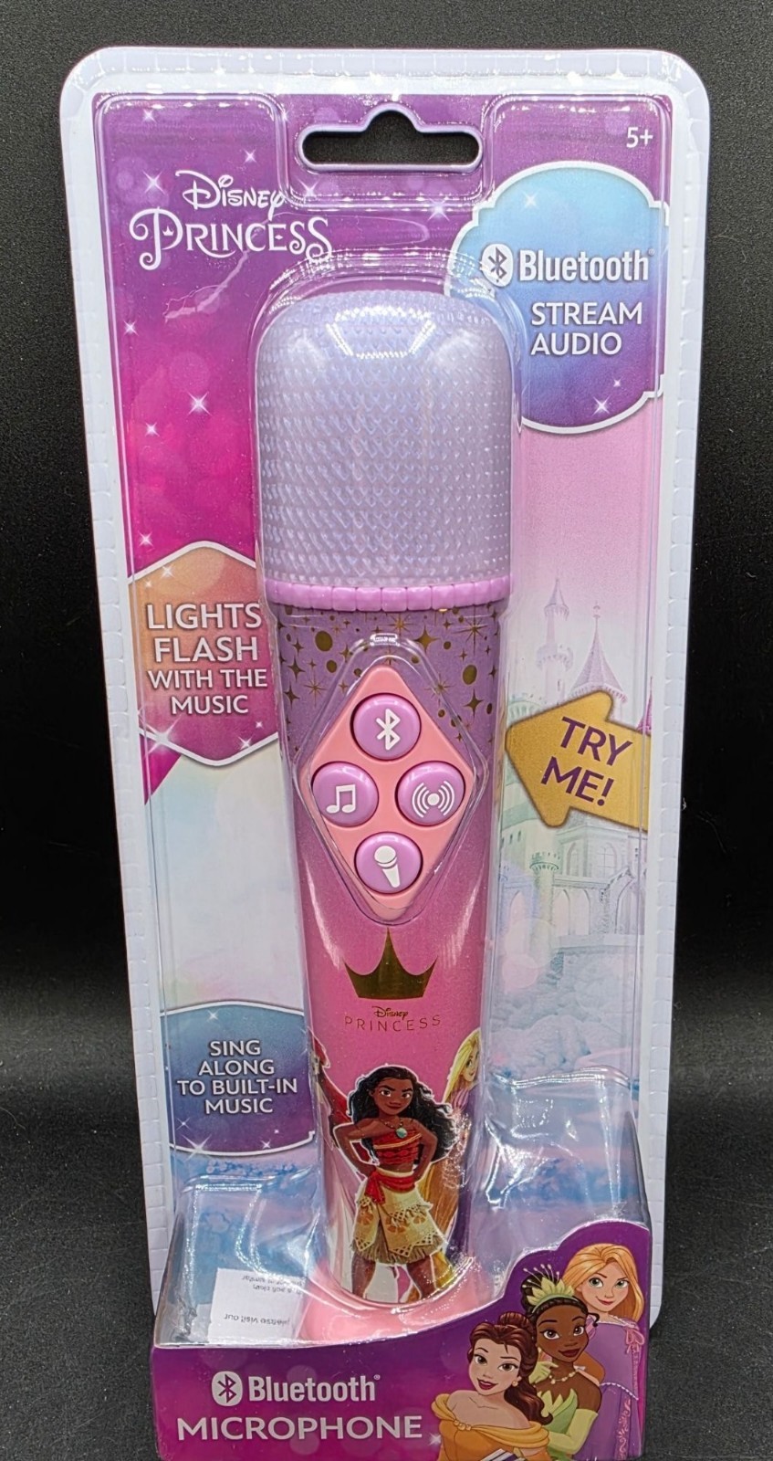 Disney Bluetooth Microphone Princess Sing-Along Lights & Music