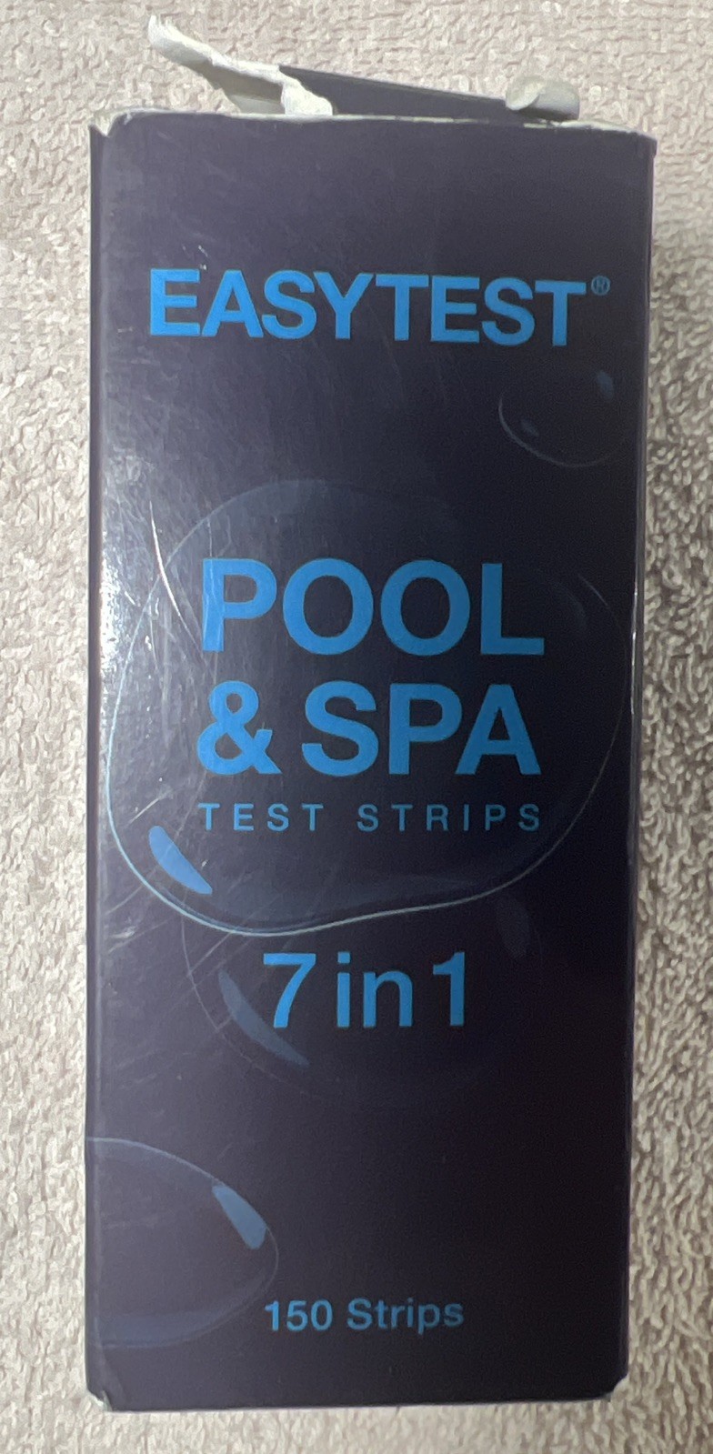 Easy Test Pool and SPA 7-in-1 Chlorine Dip Test Strips - 150 Count Exp 2/4/2027