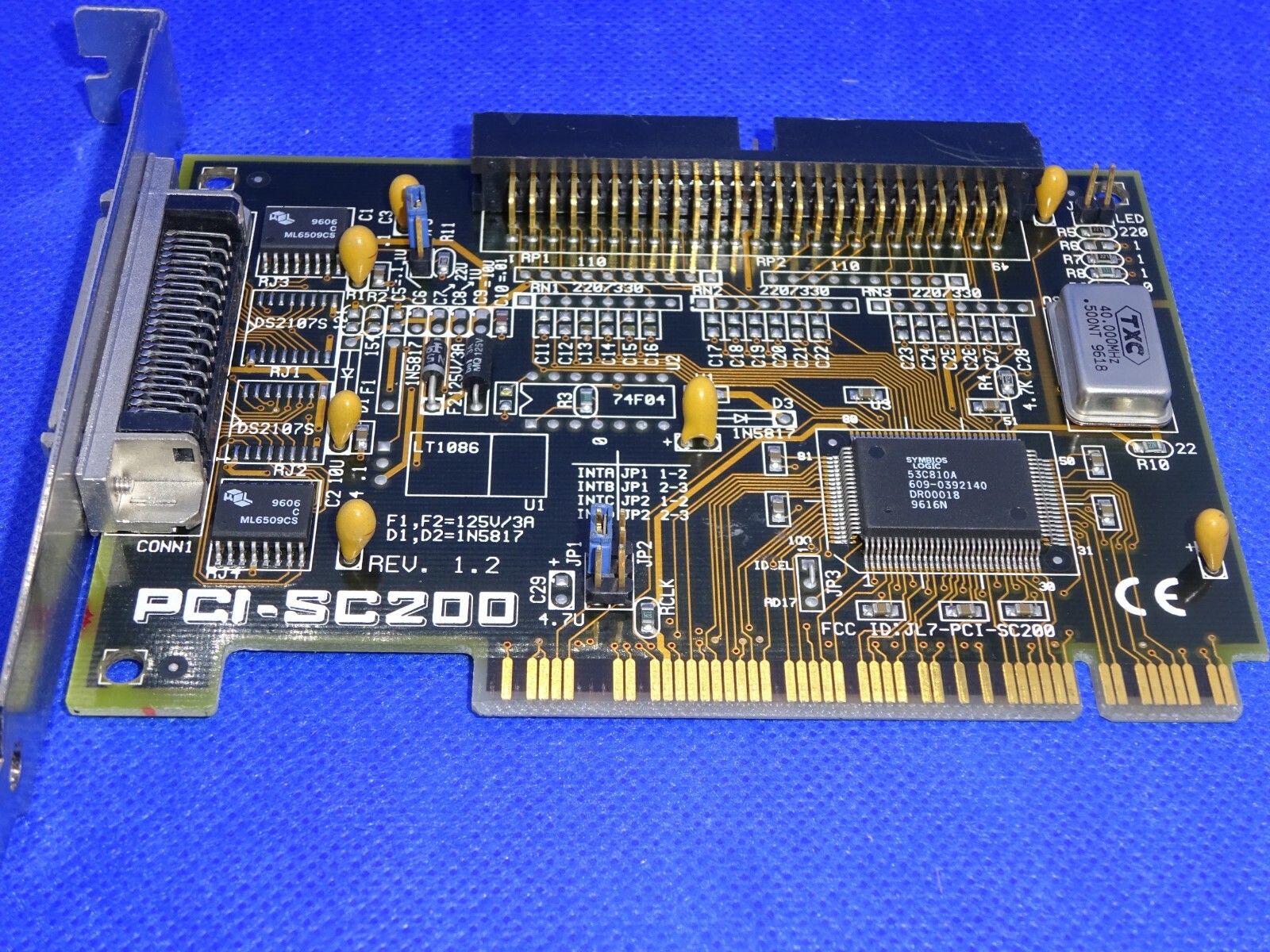 SYMBIOS PCI-SC200 CONTROLLER CARD SCSI #GK632