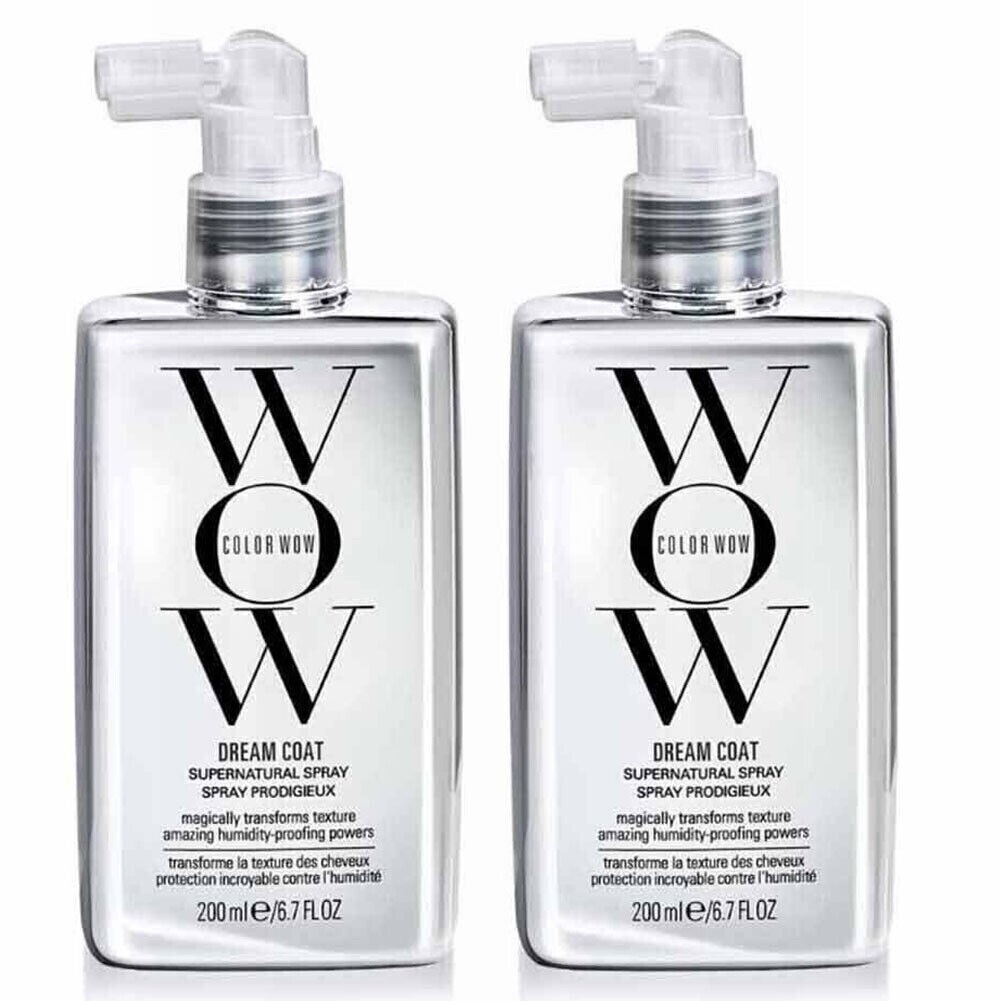COLOR WOW Dream Coat Supernatural Spray Prevents Frizz Shine Spray 6.7oz  2 Pack