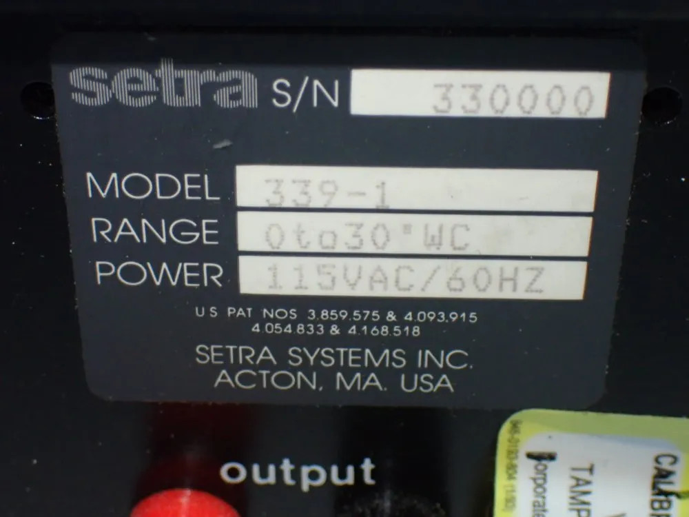 SETRA ULTRASONIC MANOMETER 339-1