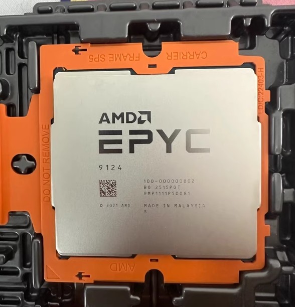 AMD EPYC Genoa 9124 CPU processor 16 core 32 thread 3.0GHz-3.6GHz 200W Unlocked