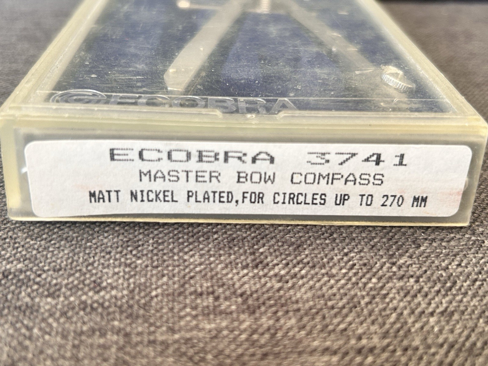 Ecobra 3741 Master Bow Compass Set Nickel Plated Drafting Tool Germany(c2)