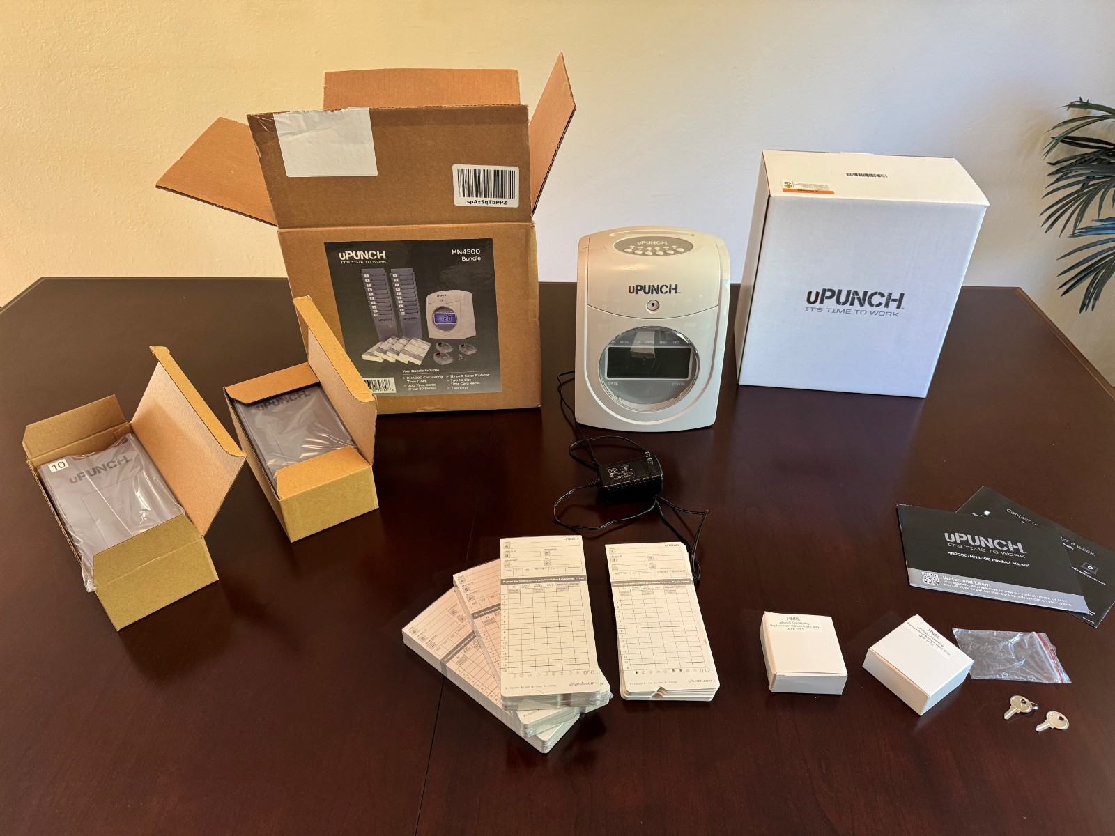 uPunch HN4500 Time Clock Bundle - great condition