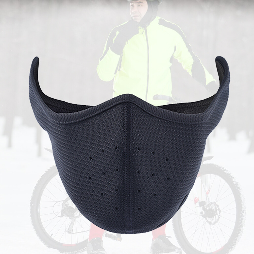 Winter Thermal Half Face Cover Windproof Fleece Face Mask for Cold Weather Sport