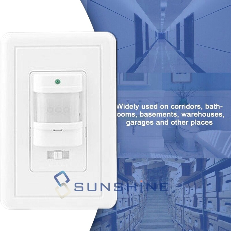 110V Automatic PIR Occupancy Motion Sensor Light Switch Auto On/Off Infrared