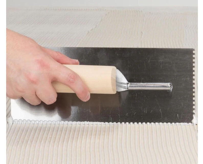 QEP/Roberts Square Notch Pro Trowel for Parque Flooring Adhesive 1/8x1/8x1/8" SQ
