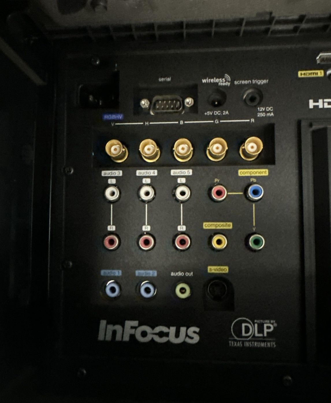 InFocus IN5533 IN5533L HD 720P WXGA 1280X800 Projector 6000 LUMENS!