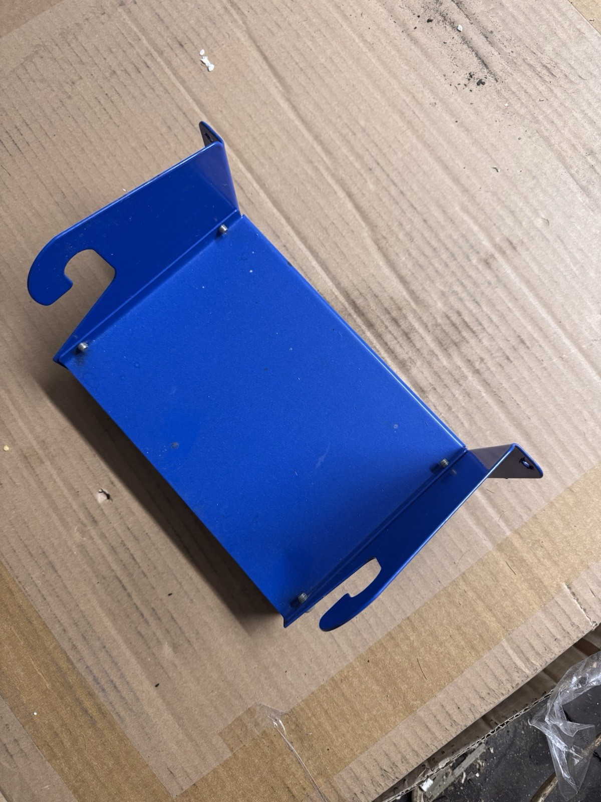 industrial, Blue Roll Paper Holder and storage shelf