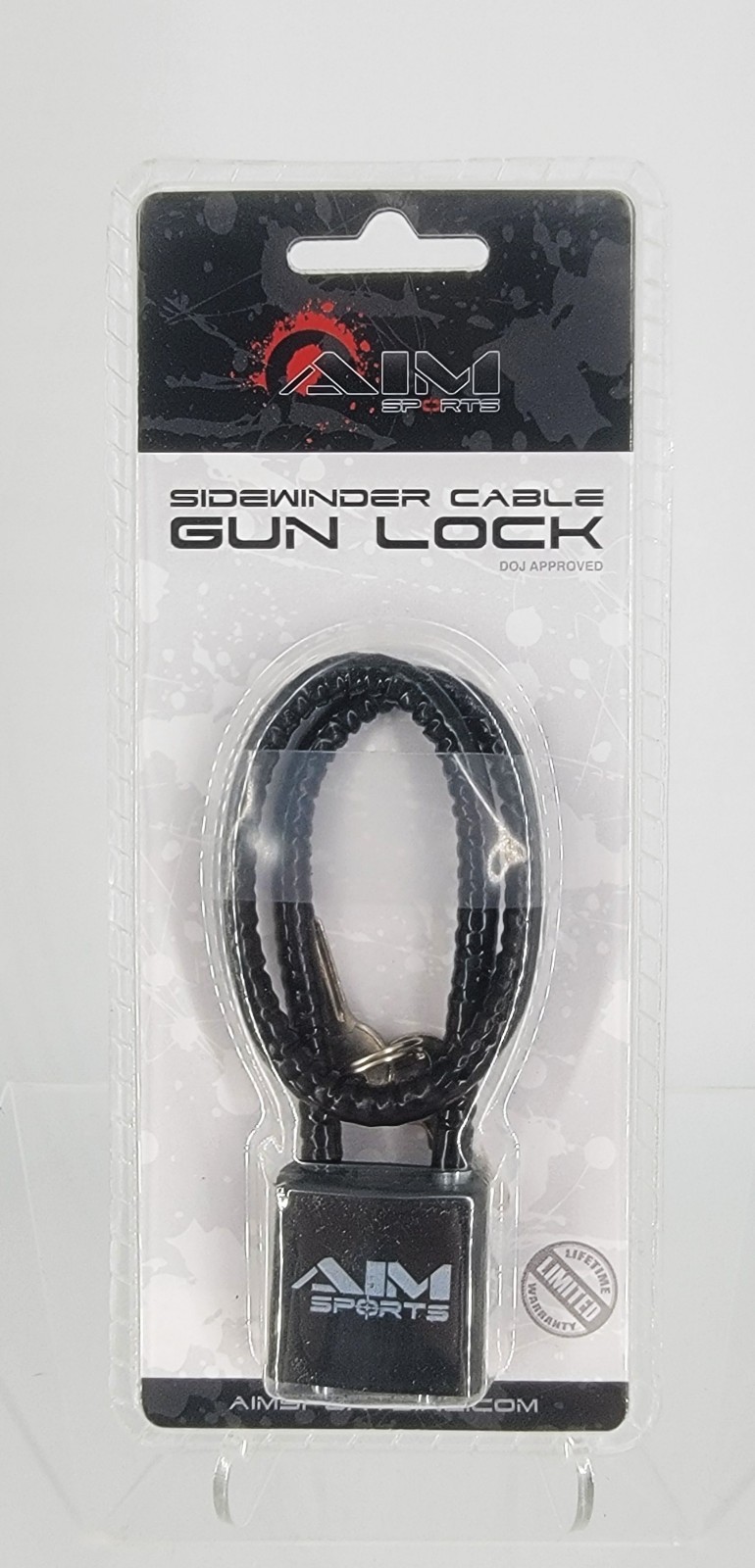 Aim Sports Sidewinder Cable Gun Lock DOJ Approved