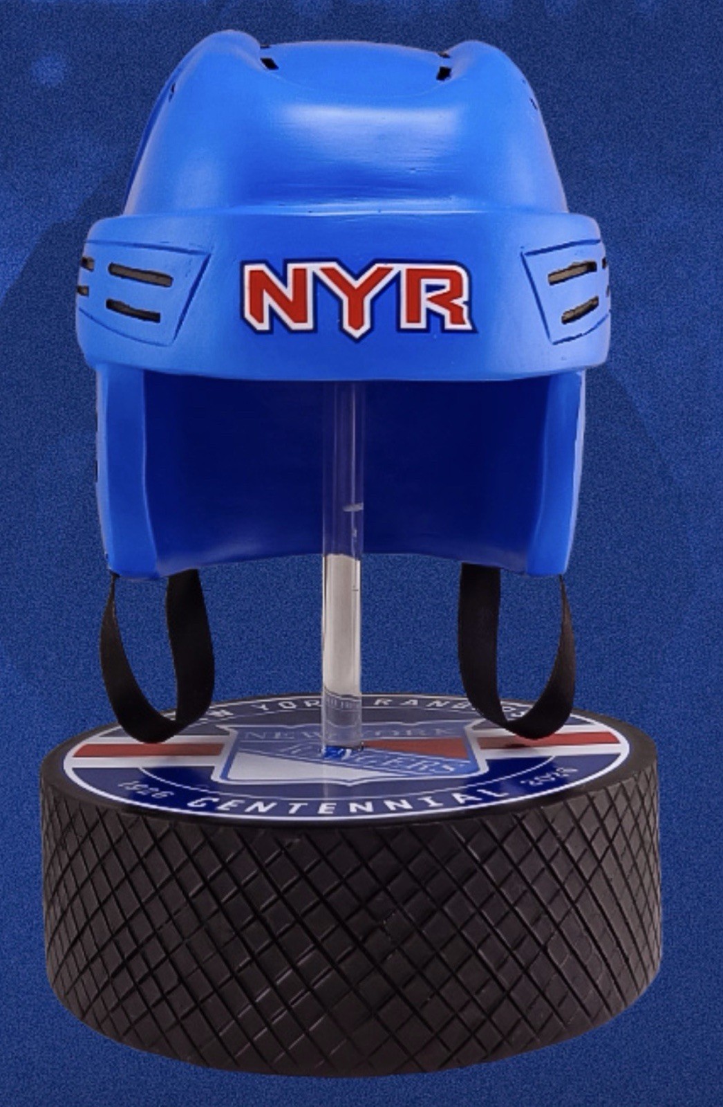 NY RANGERS REPLICA HELMET PUCK SGA 100 YEAR CENTENNIAL 4/8/2026 NHL HOCKEY MSG