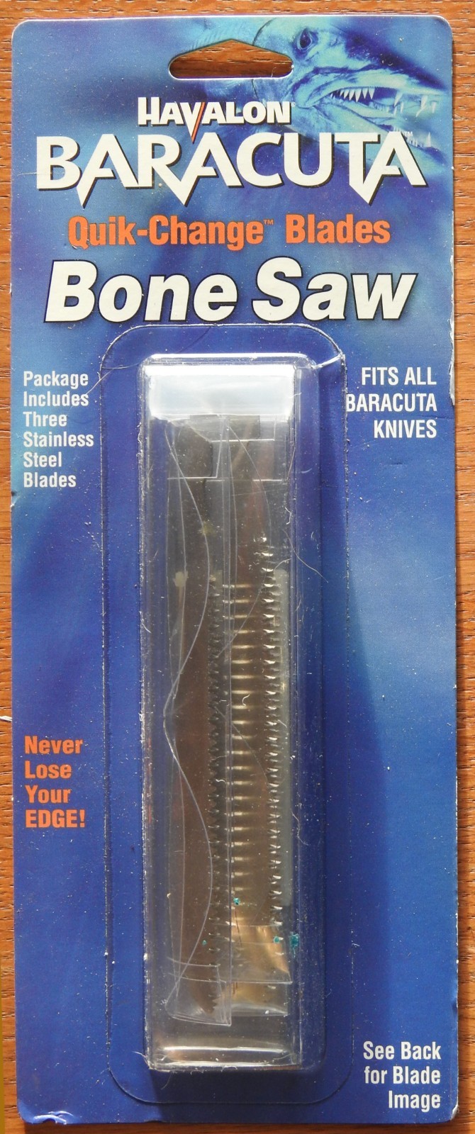 Havalon Bone Saw Blades for Baracuta Knives, 4-3/8" long, 3-Pack  HSC115SW3