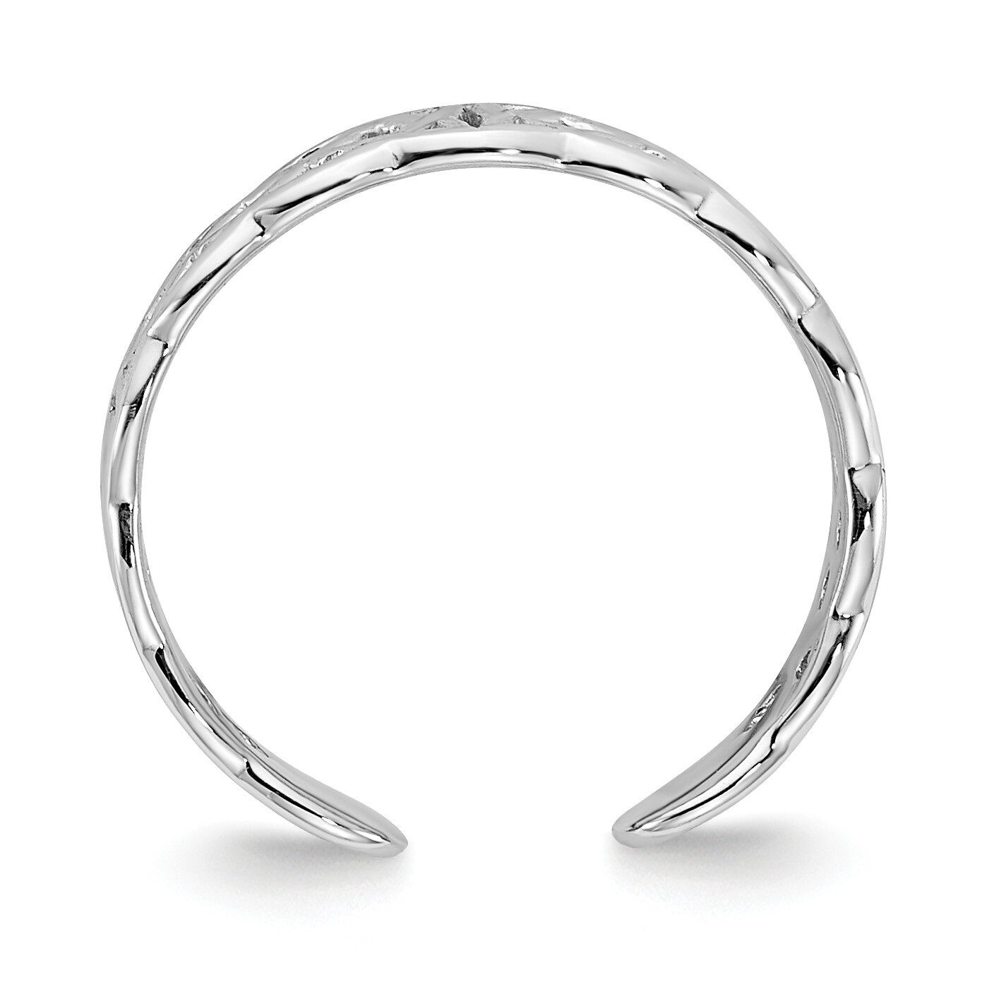 14k Gold Polished w/ Design Toe Ring K5104