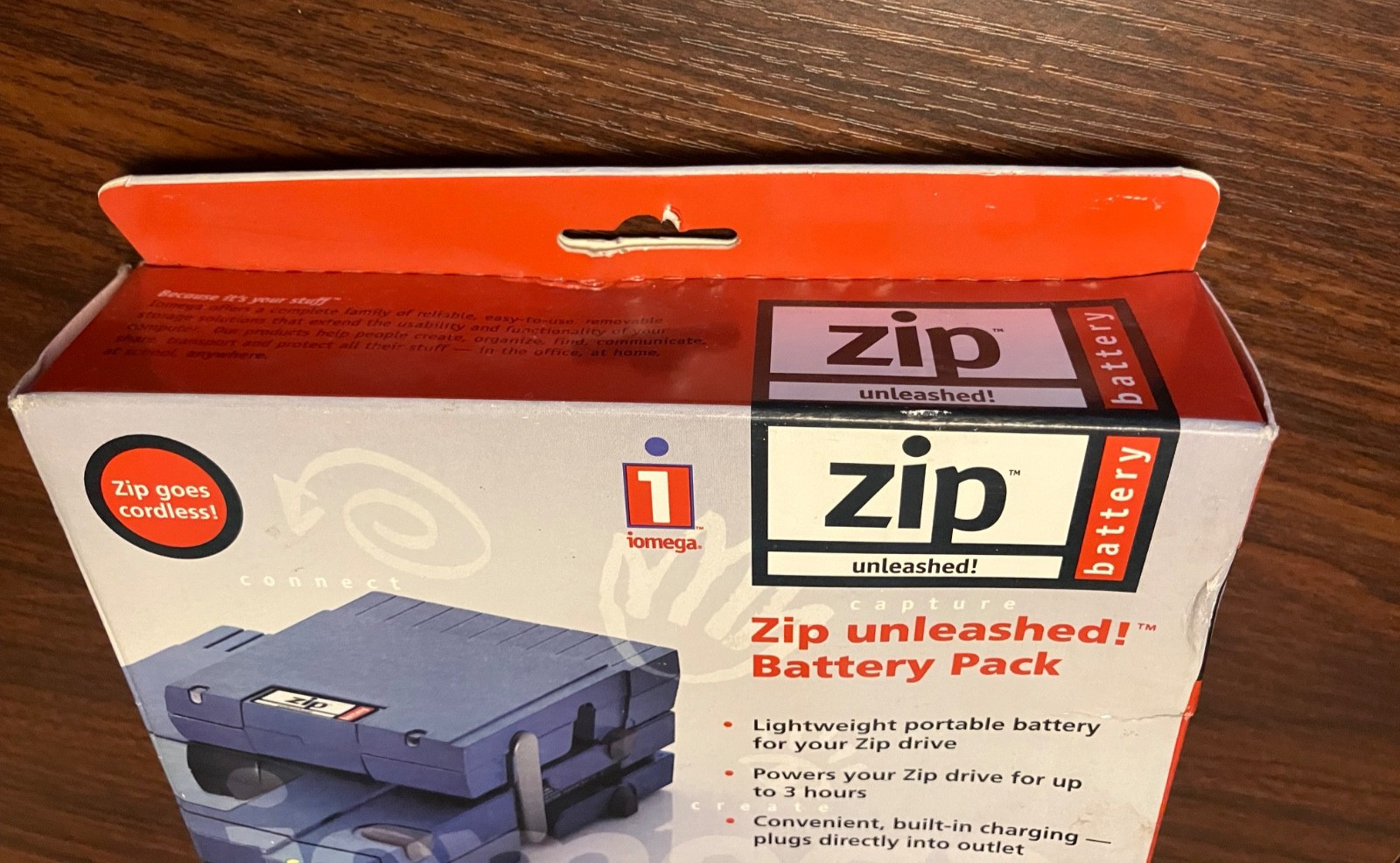 Iomega Zip Unleashed! Battery Pack Power Supply for Zip Disk Drives UNOPENED NIB