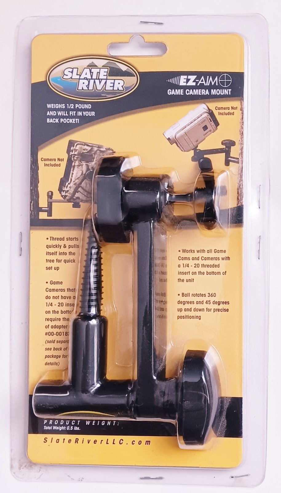 Slate River Mounts EZ Aim Camera Mount with 4" Extension Arm