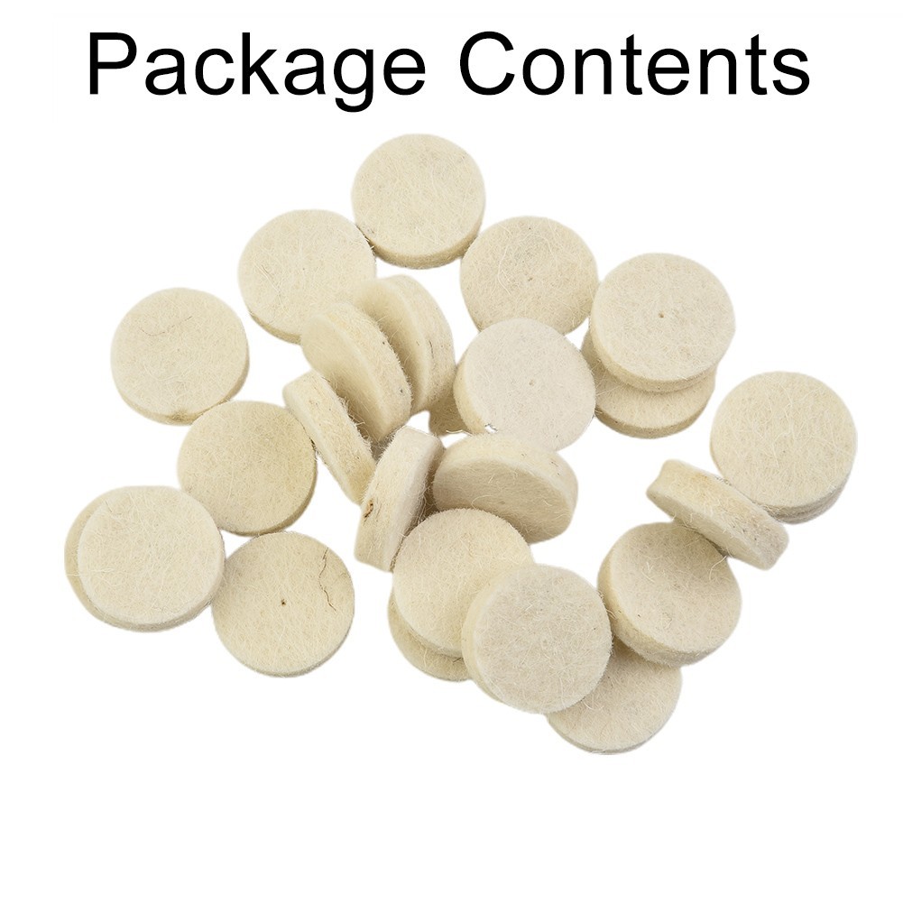 For Polishing ,grinding Wood 50x 25mm Wool Felt Buffing Wheel Pad + 2 X Mandrels