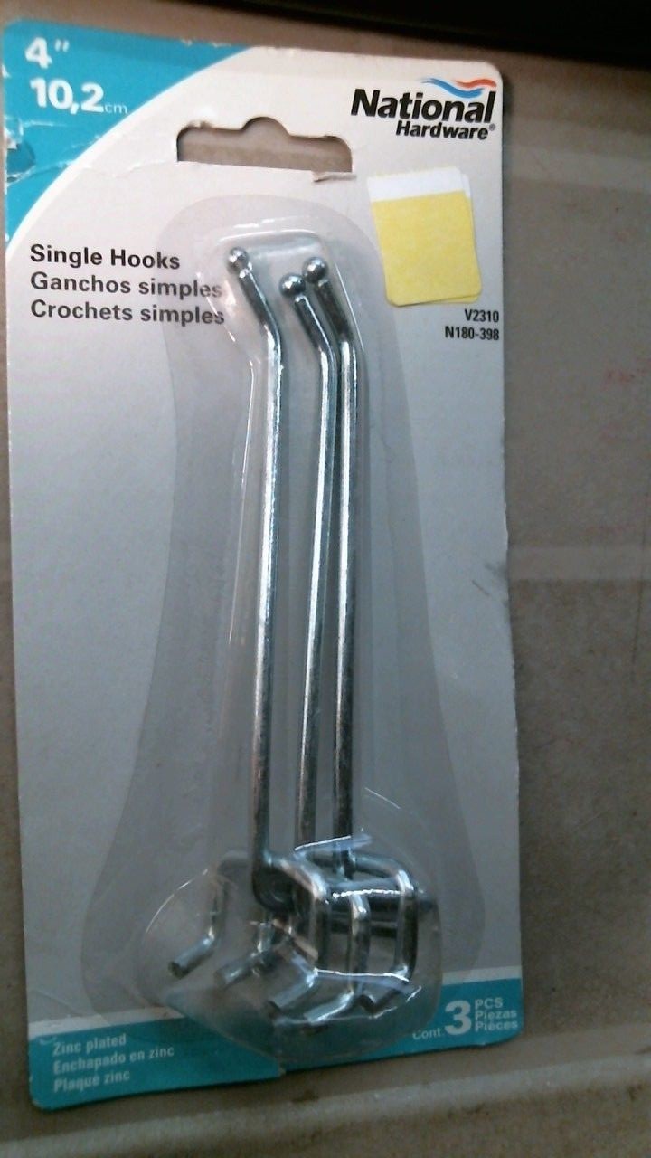 National Hardware N180-398 4" Single Hooks, FREE SHIPPING