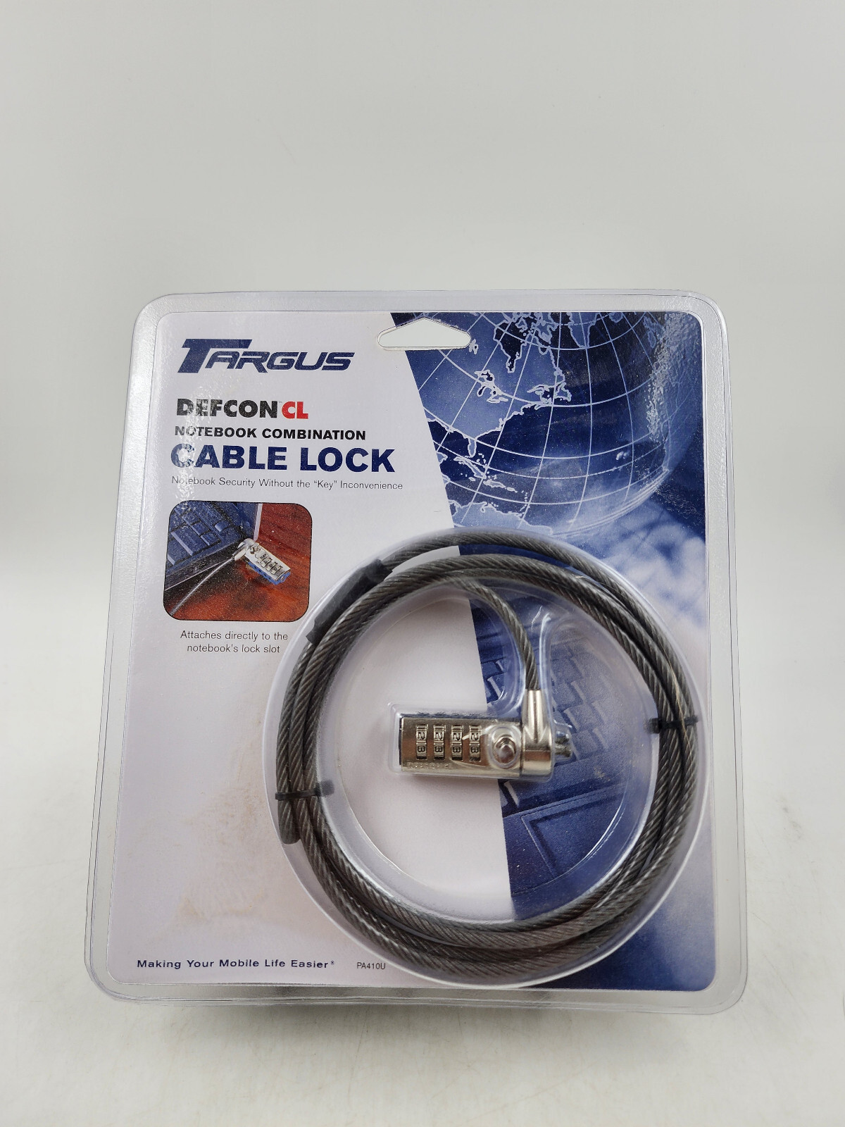 Targus Defcon CL Laptop Notebook Cable Security Combination Lock PA410U NEW