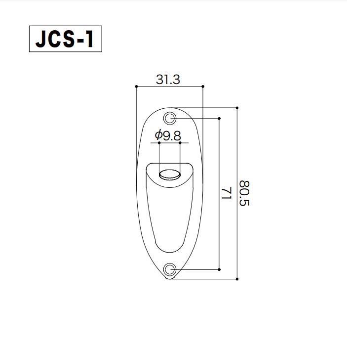 GOTOH JCS-1 Strat Guitar Jack Plate