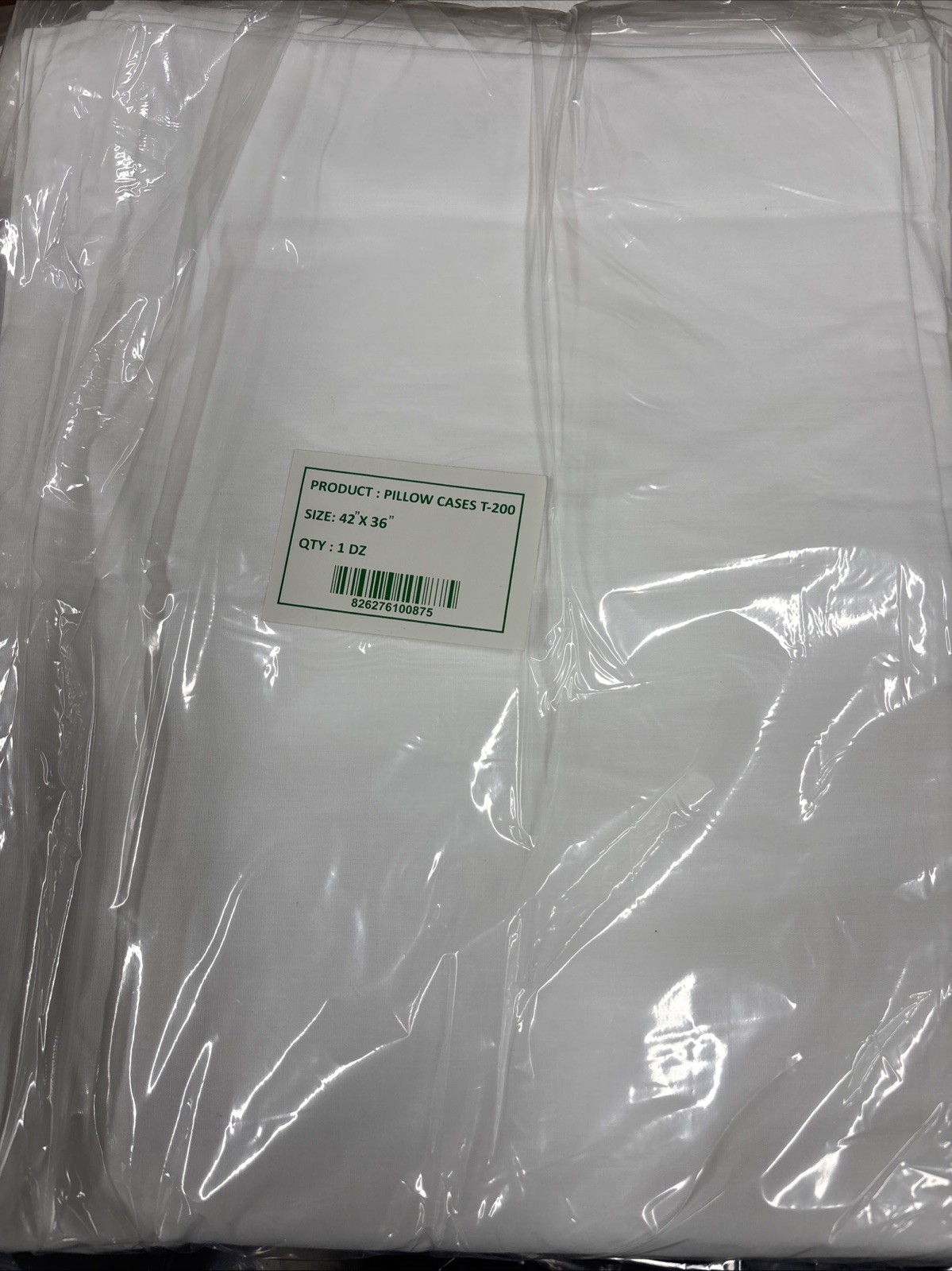 12 Pack PERCALE Pillowcases, 200 Thread Count, White 20x30 Soft Bedding BULK
