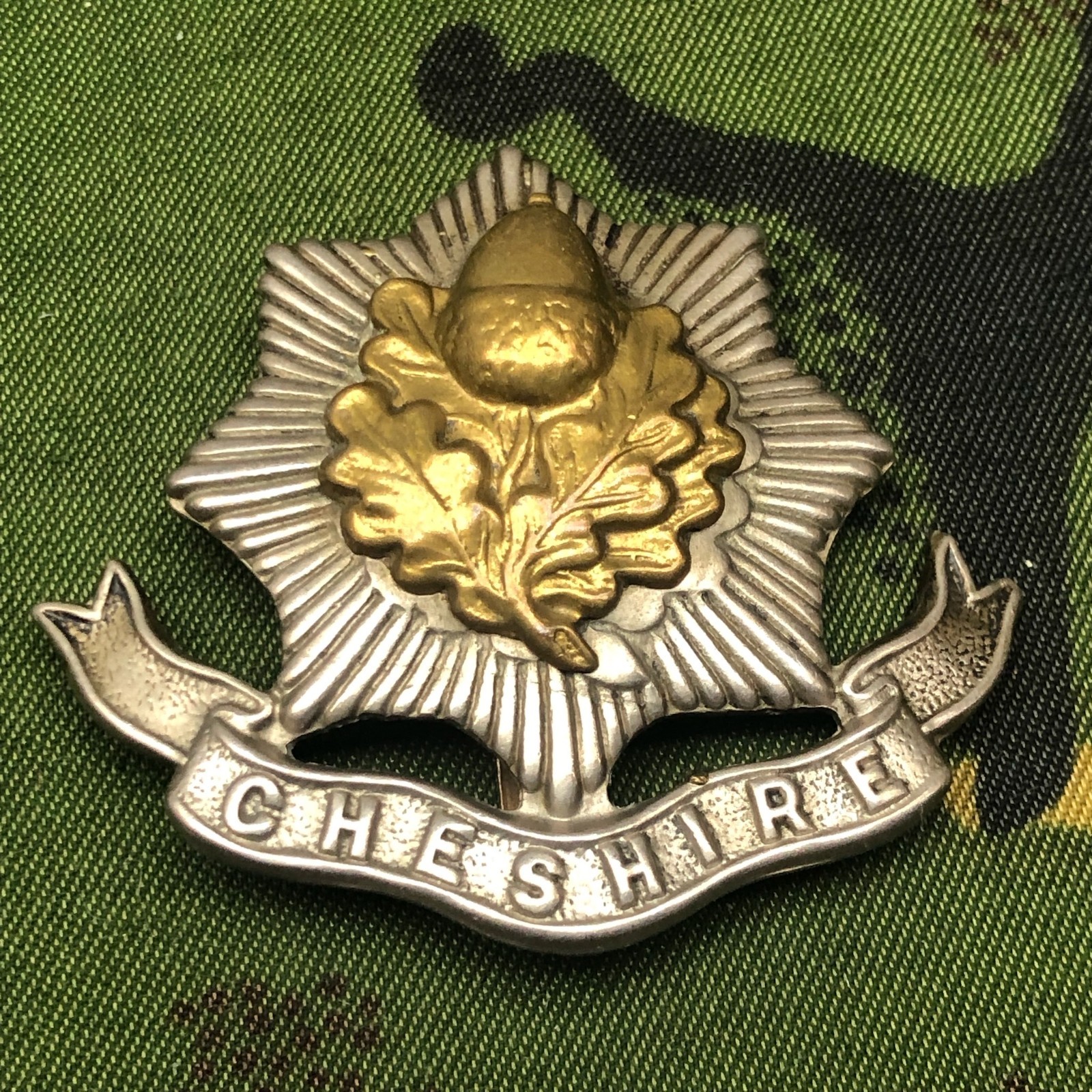 Cheshire Regiment - Original WW2 British Army Cap Badge