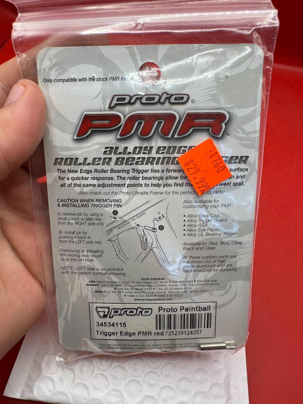 Proto PMR Trigger Kit - Red
