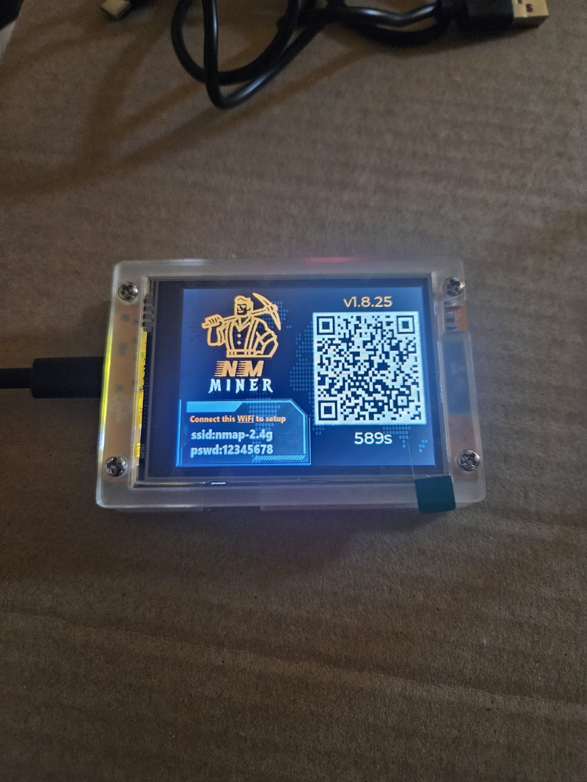 NMminer ESP32 Series USB Bitcoin Miner SHA-256 0.077GH/s 0.25W w/ Kit