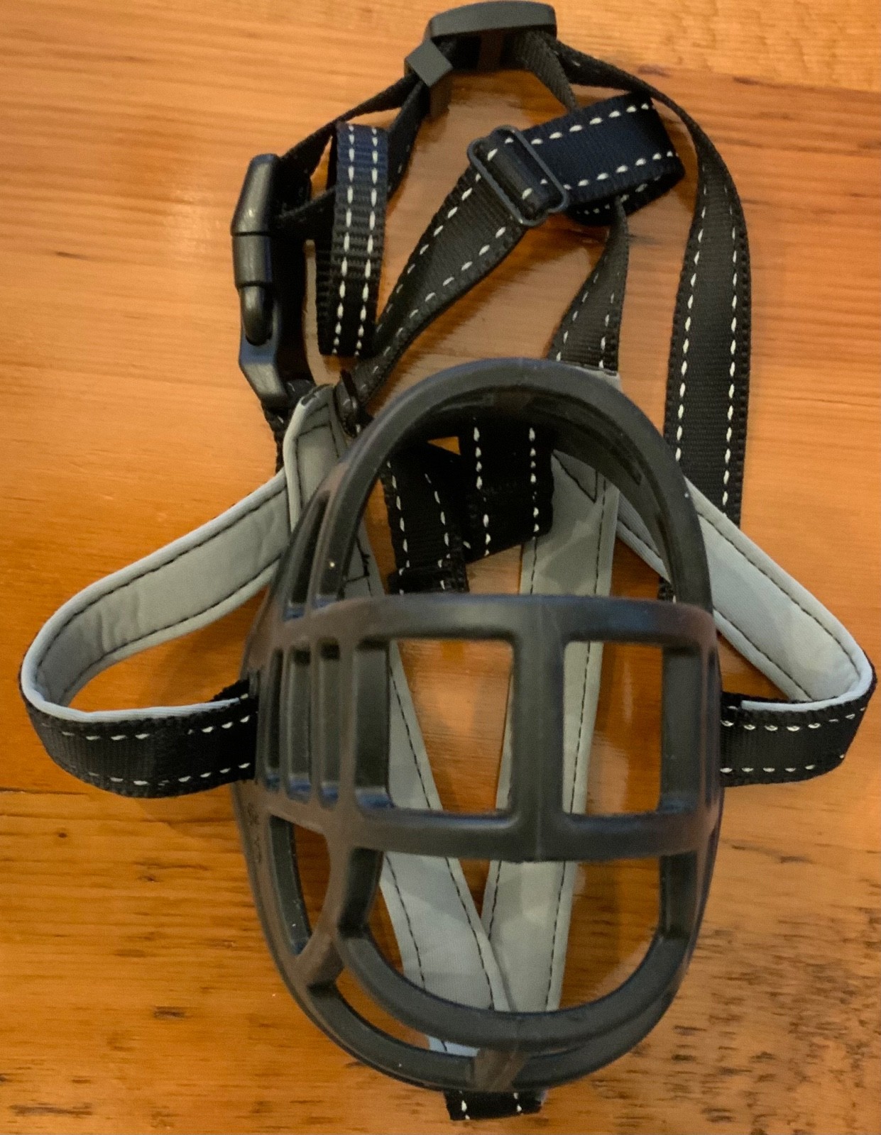 Baskerville Muzzle Sz 5 Adj Nylon Straps Humane Dog Training Black Flex Rubber