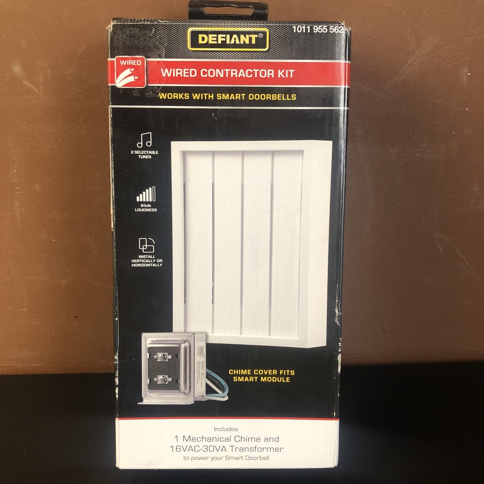 Defiant Wired Smart Doorbell Contractor Kit Chime 16VAC/30VA Transformer White