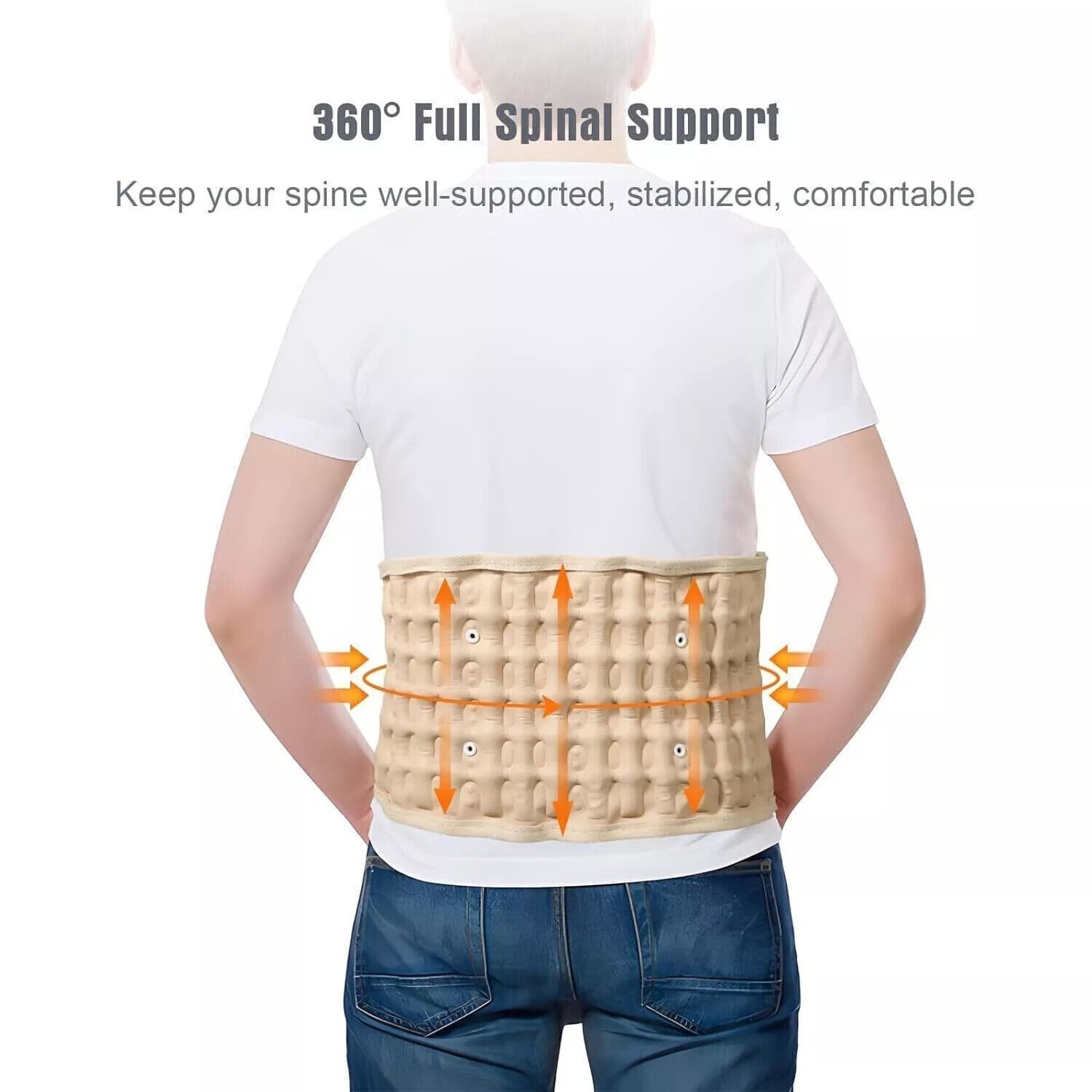 Spine Decompression Back Belt Lumbar Support for Lower Back Pain Relief