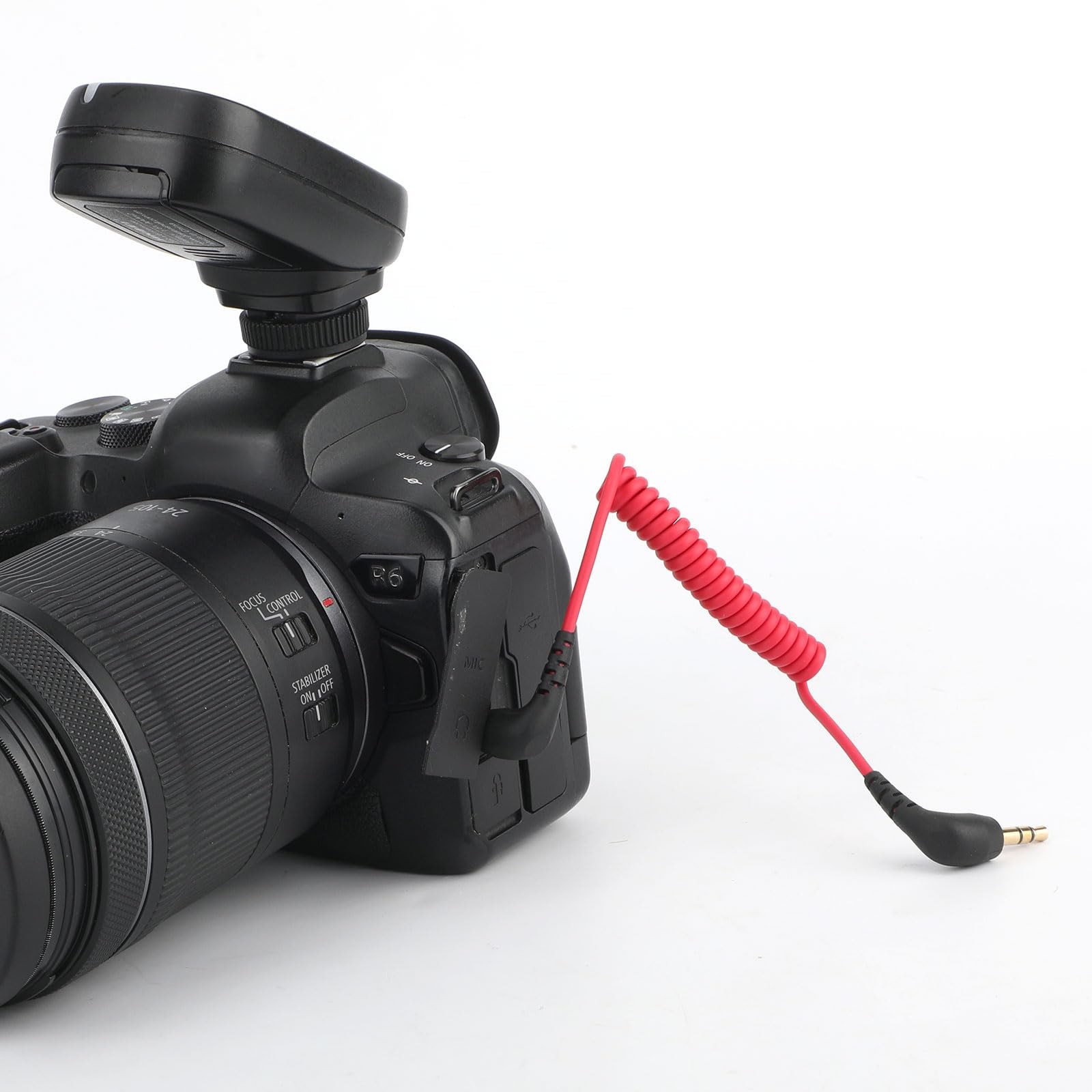 BTFO 2pcs 3.5mm Microphone Cable, Camera Audio Cable TRS Coiled Dual...