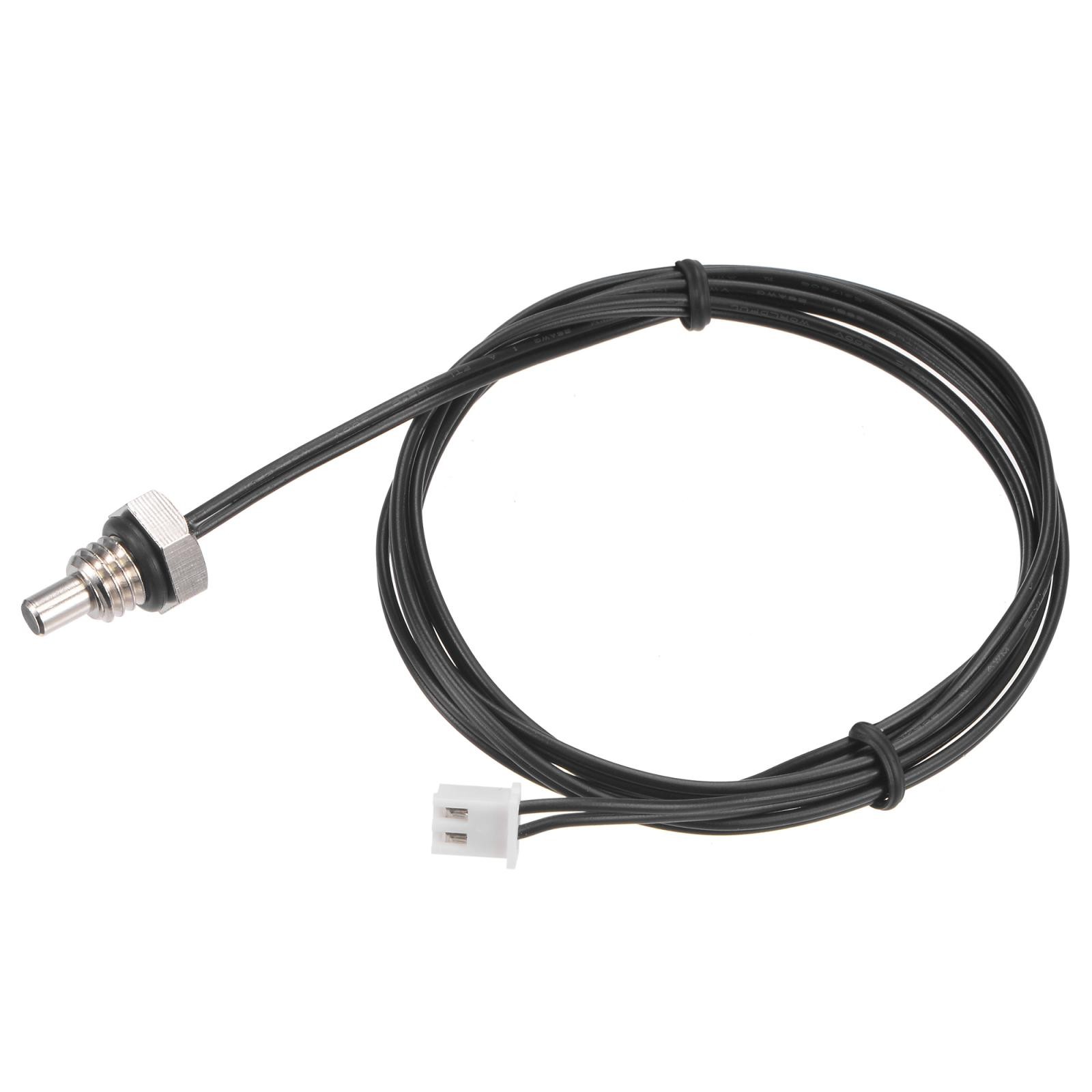 50K Temperature Sensor Probe, M8 NTC Thermal Sensor Probe Cable 1m