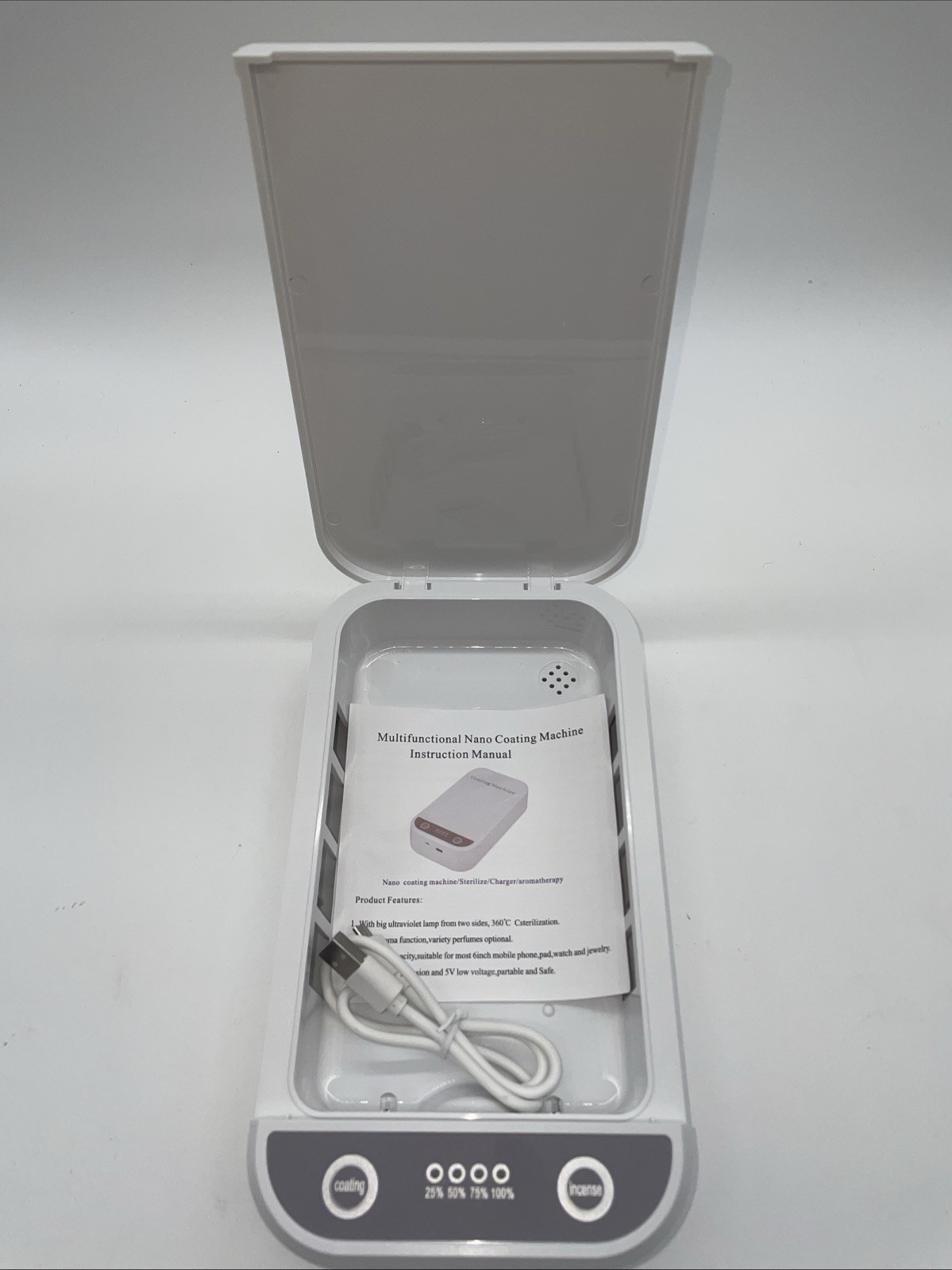 Smartphone Sterilizer Mini Coating Machine Model: KD-168 White
