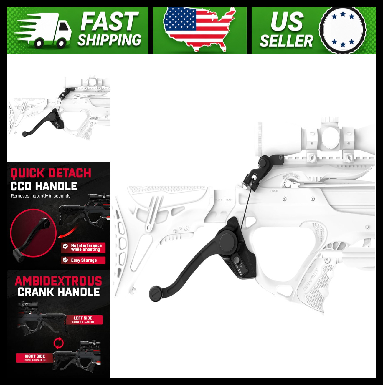 Barnett Ambidextrous Crank Cocking Device for Crossbow