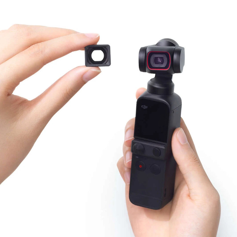 DJI Pocket 2 Wide-Angle Lens – 110° FOV, 15mm, Magnetic, for Osmo Pocket 1/ 2