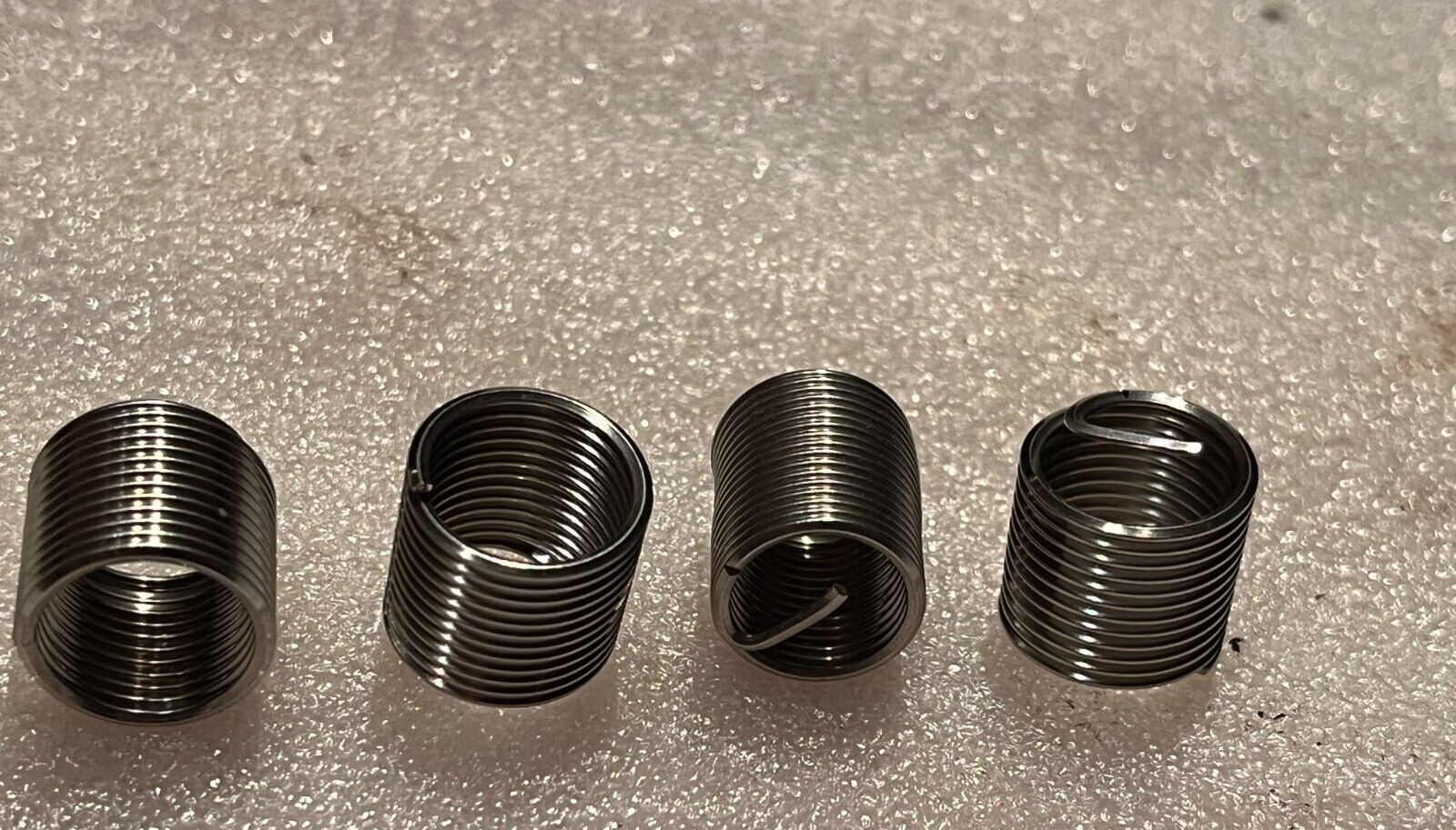 4-40 x 1/4" THREAD INSERTS, WIRE SCREW REPAIR, NEW, 4/LOT