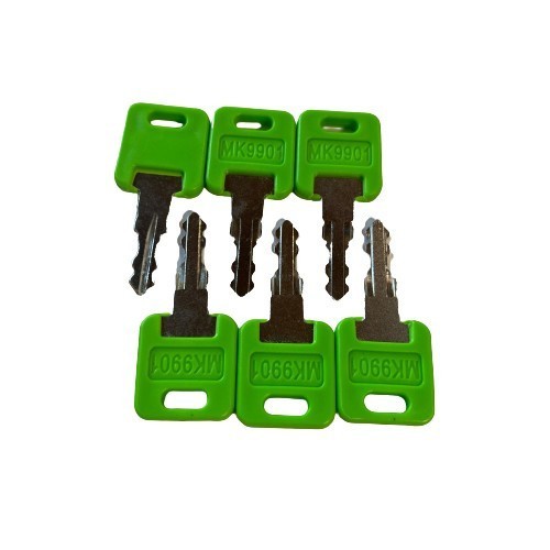 6pcs RV MK9901 & 6601 Key Fits FIC Code 9901- M -New Motorhome Master Green Keys
