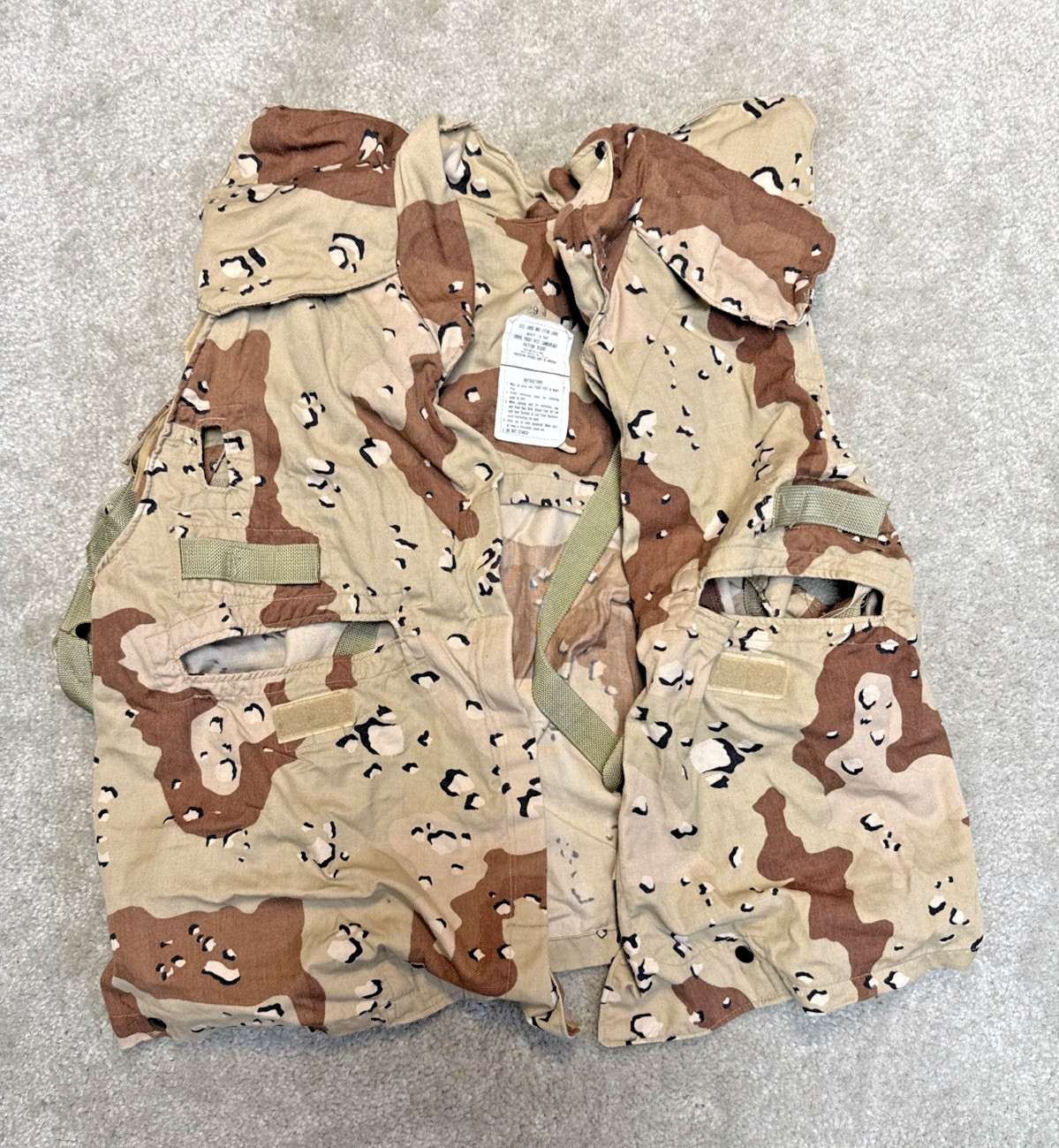 US PASGT (Flak Jacket) VEST COVER Desert Camo