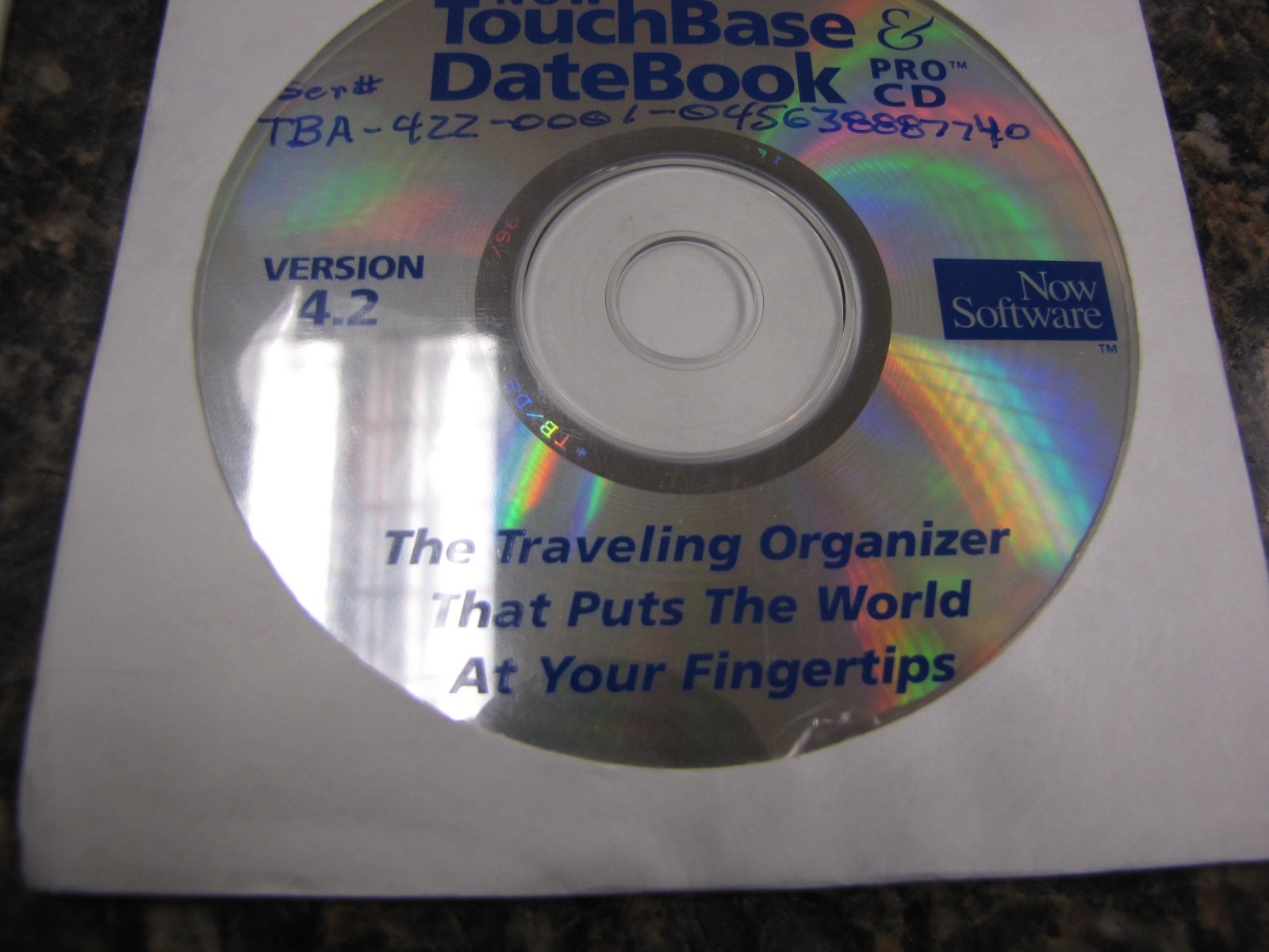 Now Software Touchbase & Datebook 2 CD-ROM's Version 3.5/4.2 for Macintosh